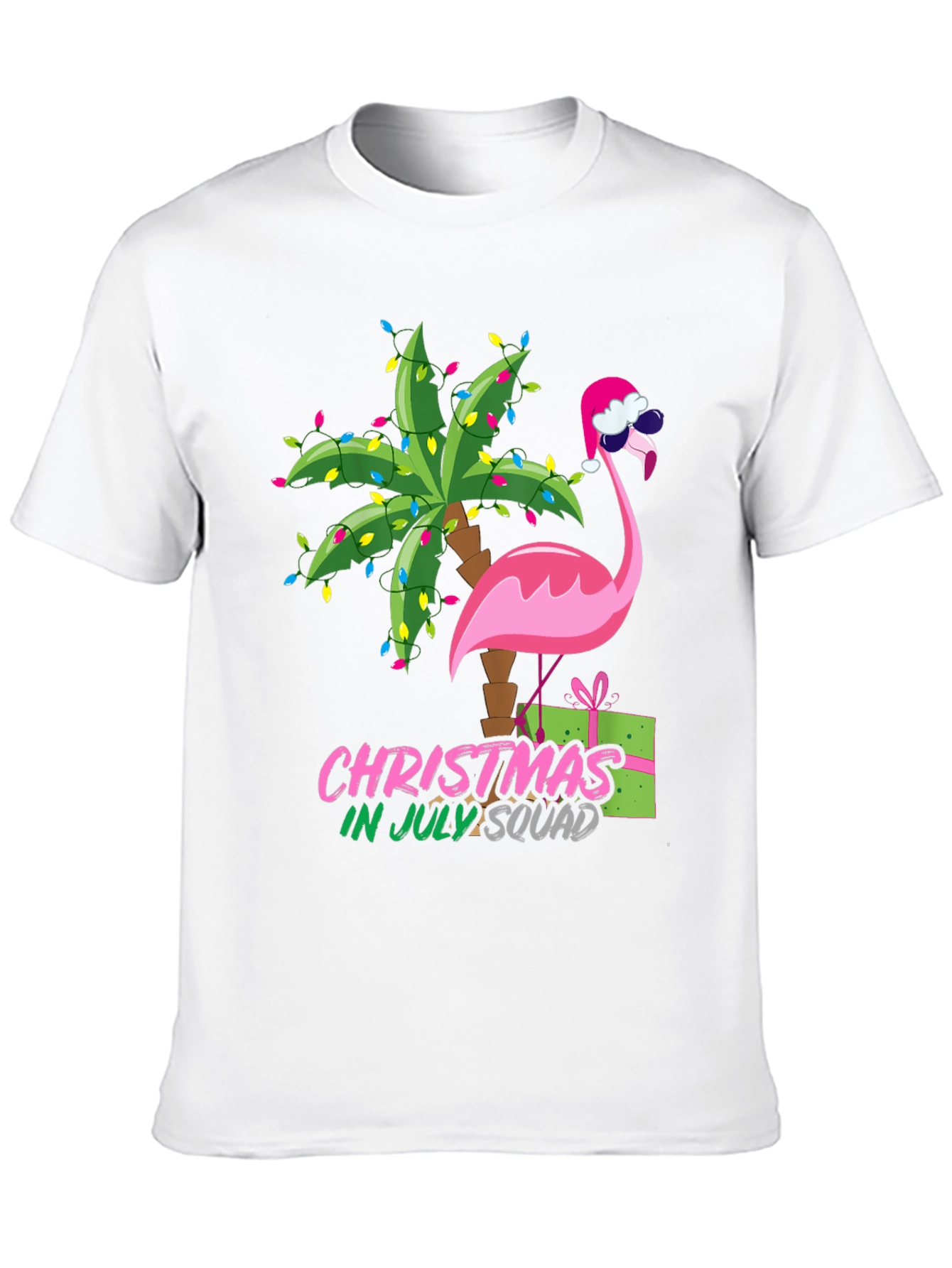 Christmas in July Flamingo Squad T-Shirt