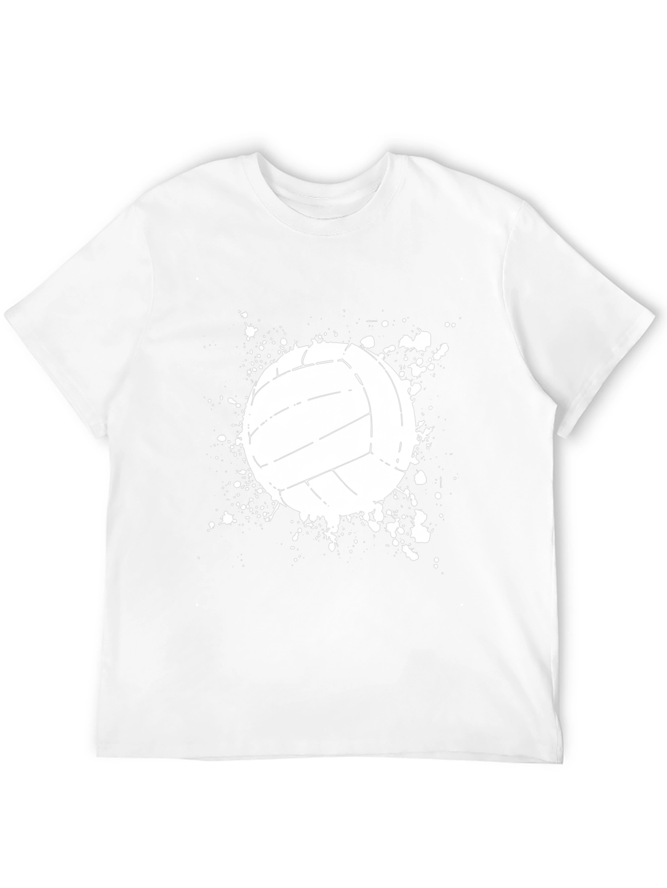 Volleyball Splash Graphic Tee - Black