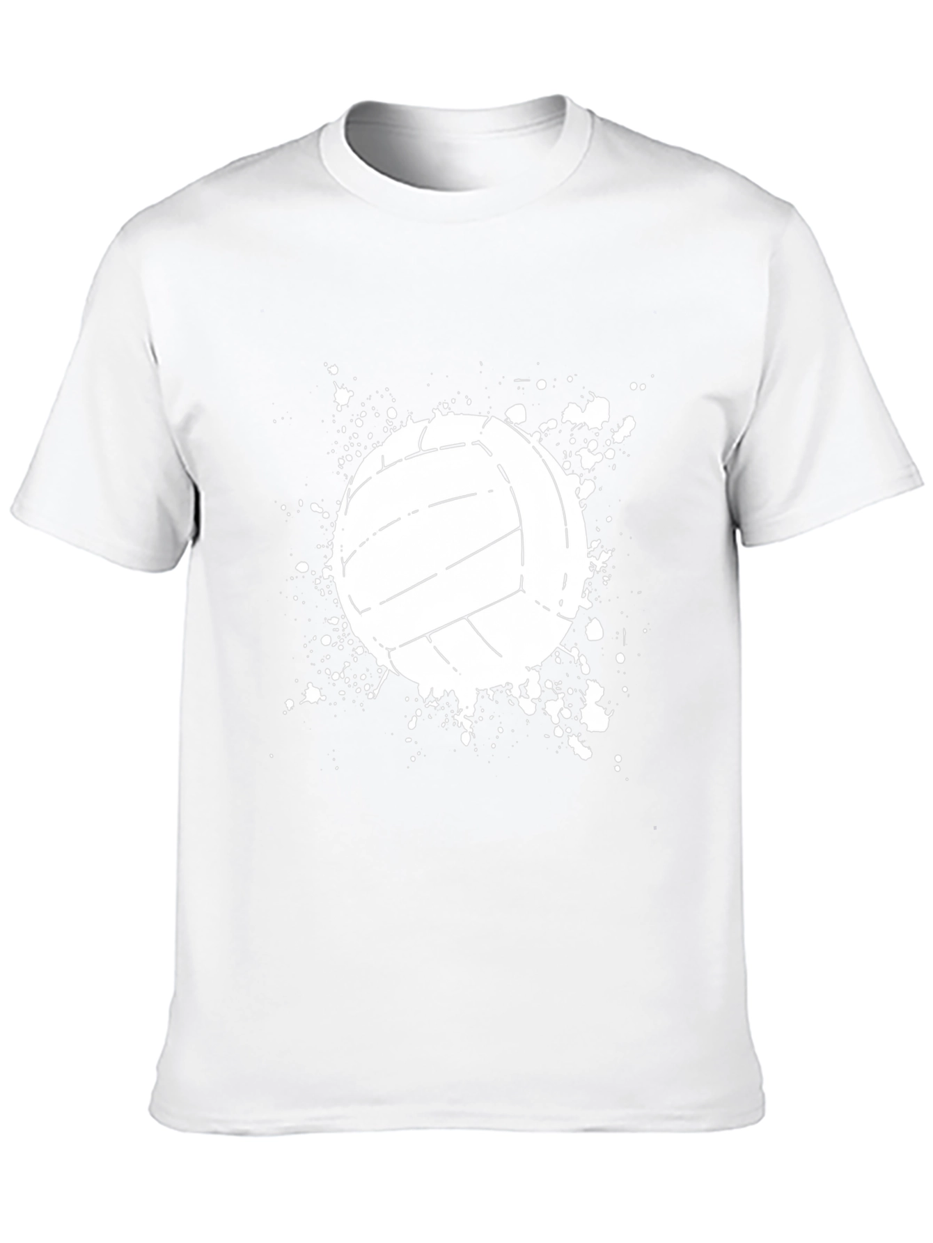 Volleyball Splash Graphic Tee - Black