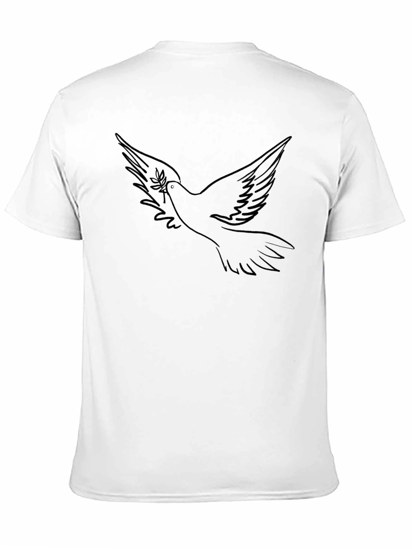 Dove Olive Branch Graphic Black T-Shirt