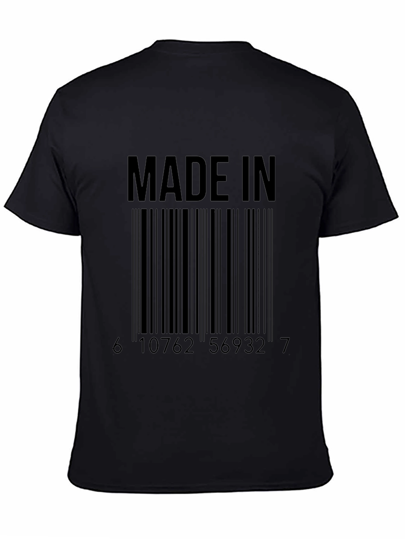Made In Barcode Graphic Tee