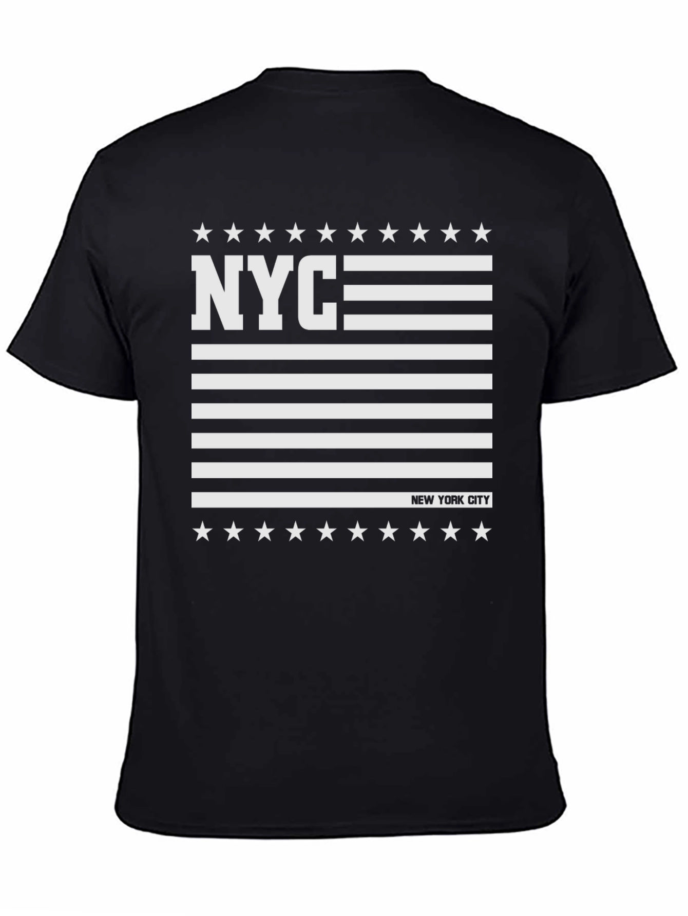 NYC American Flag Style Graphic T-Shirt