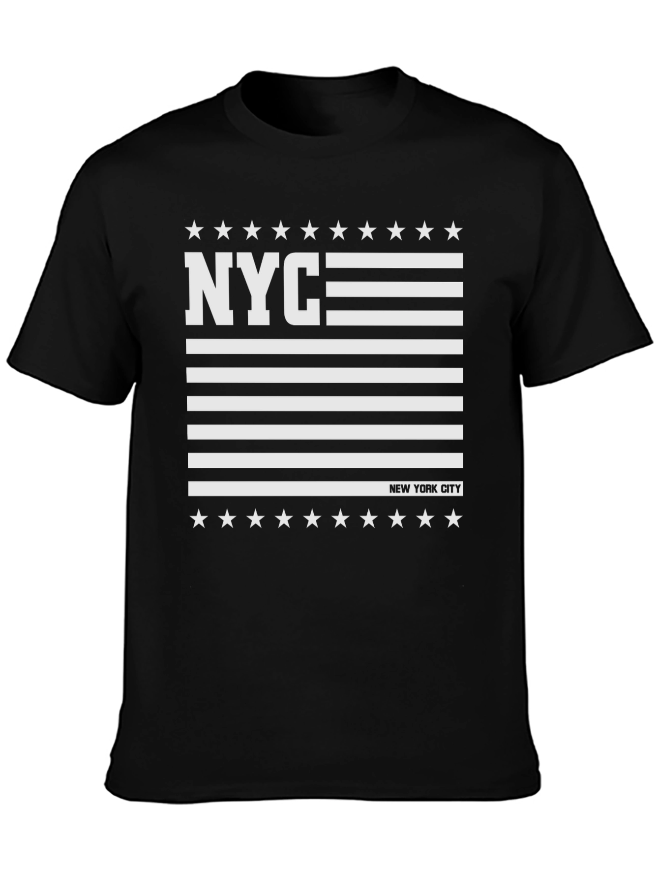 NYC American Flag Style Graphic T-Shirt