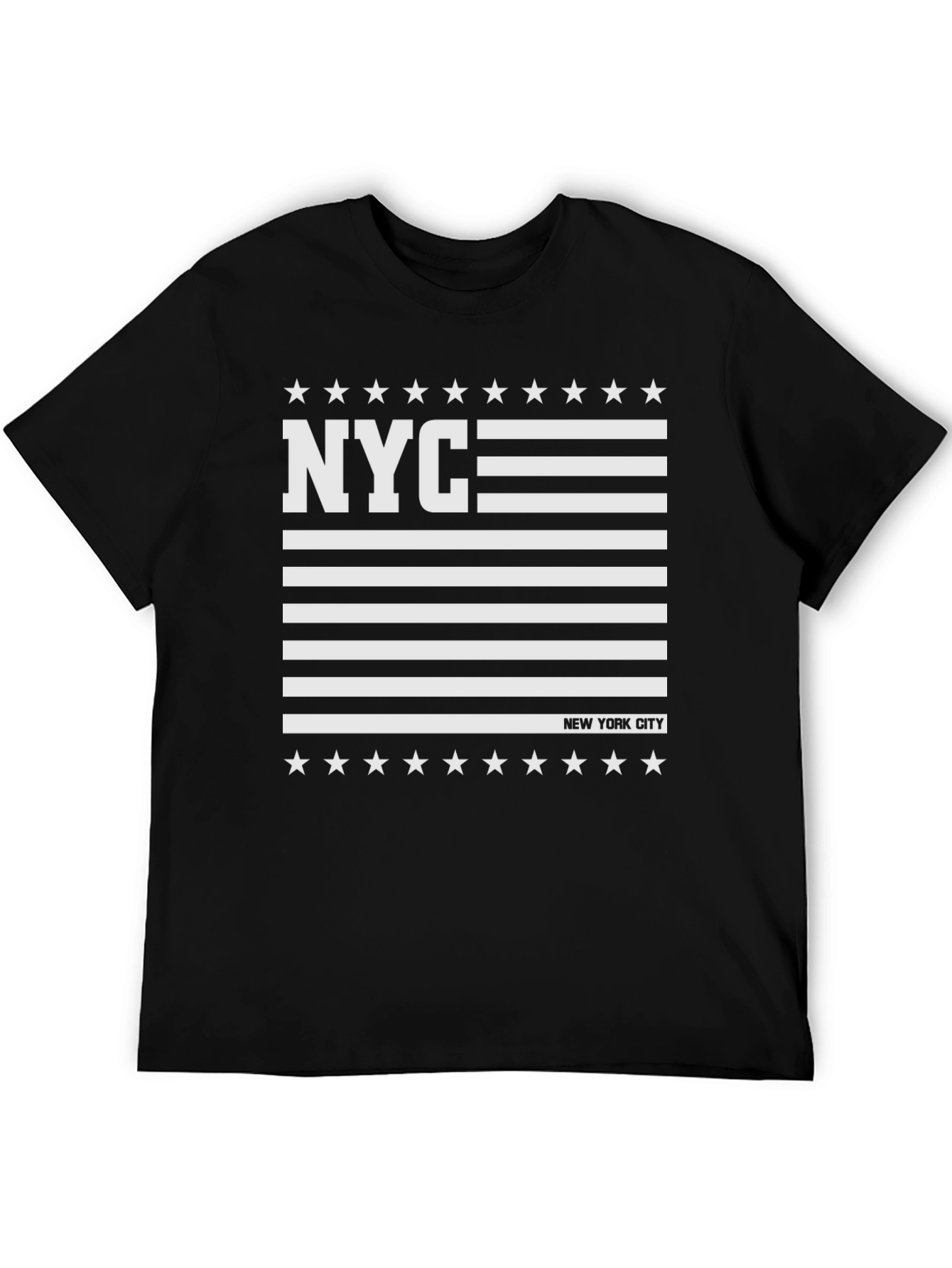 NYC American Flag Style Graphic T-Shirt