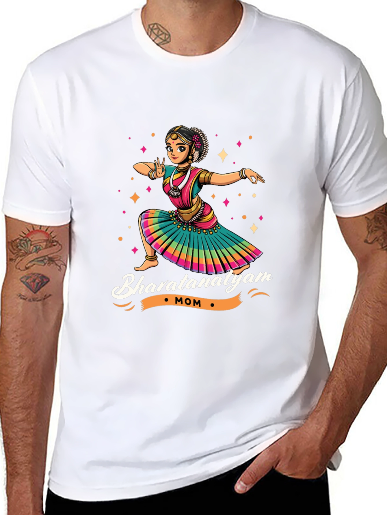 Bharatnatyam Mom Black T-Shirt