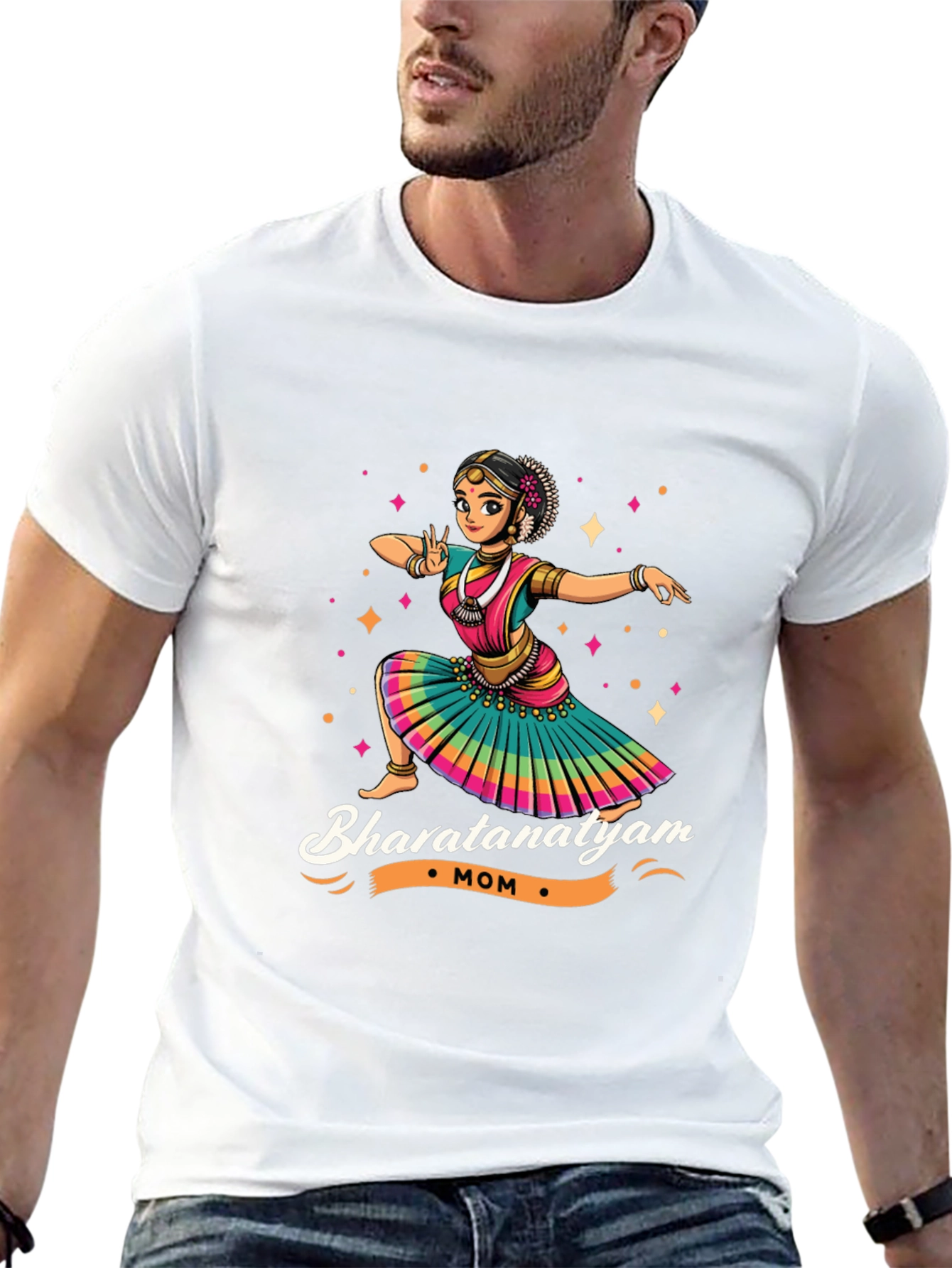 Bharatnatyam Mom Black T-Shirt