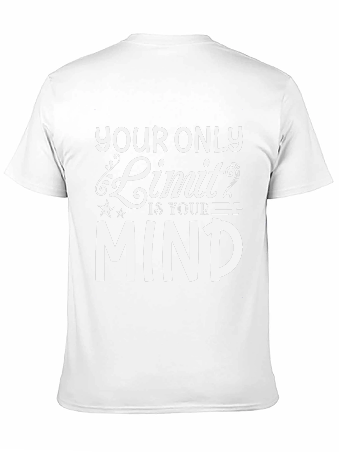 Motivational Your Only Limit is Your Mind Black T-Shirt