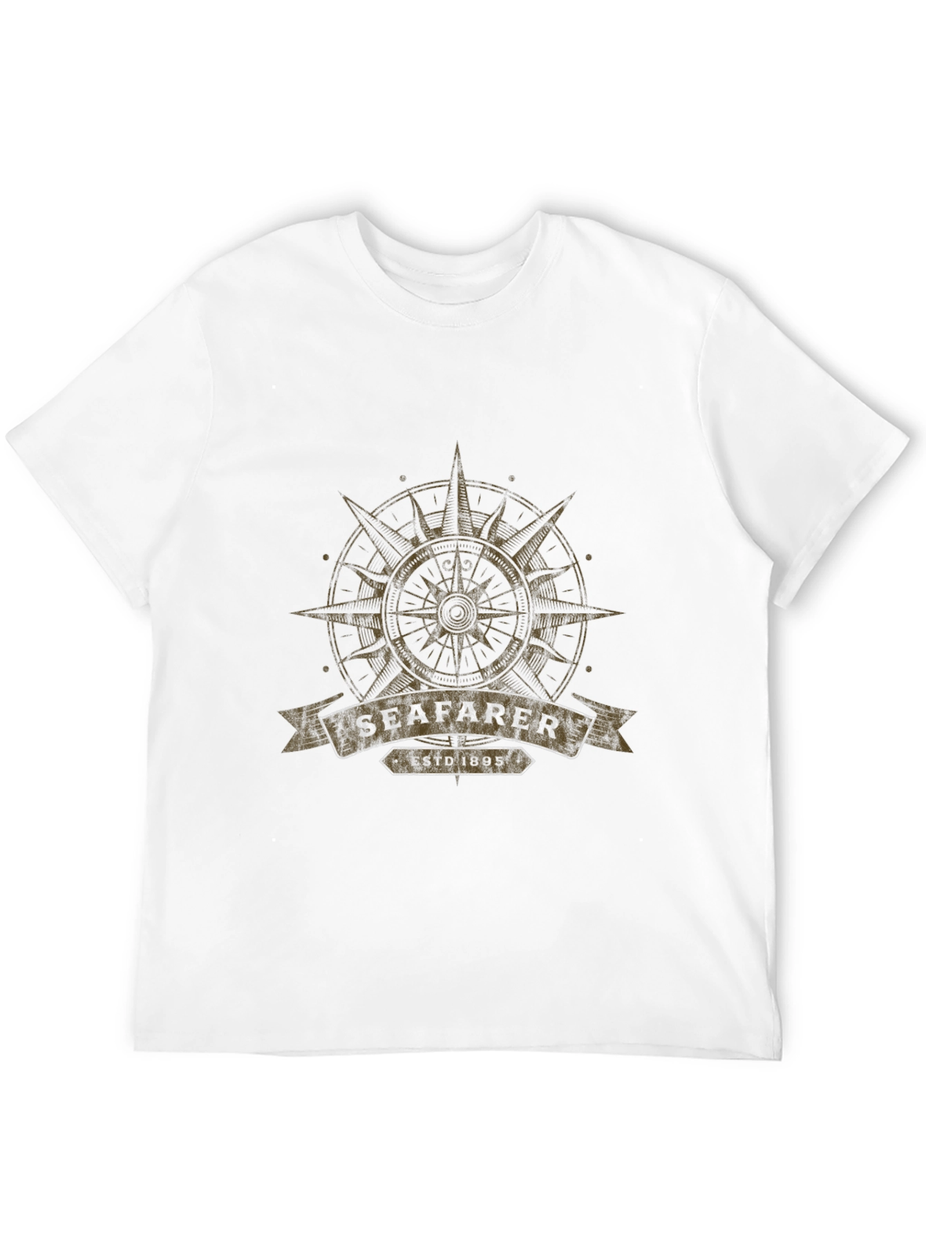 Seafarer Compass Graphic T-Shirt - Black