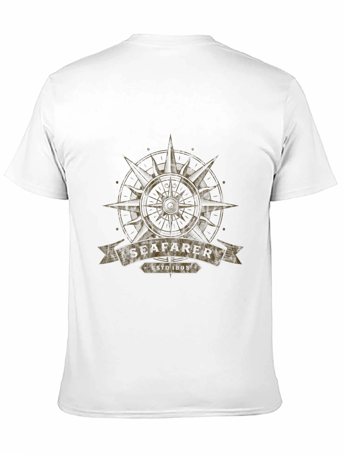 Seafarer Compass Graphic T-Shirt - Black