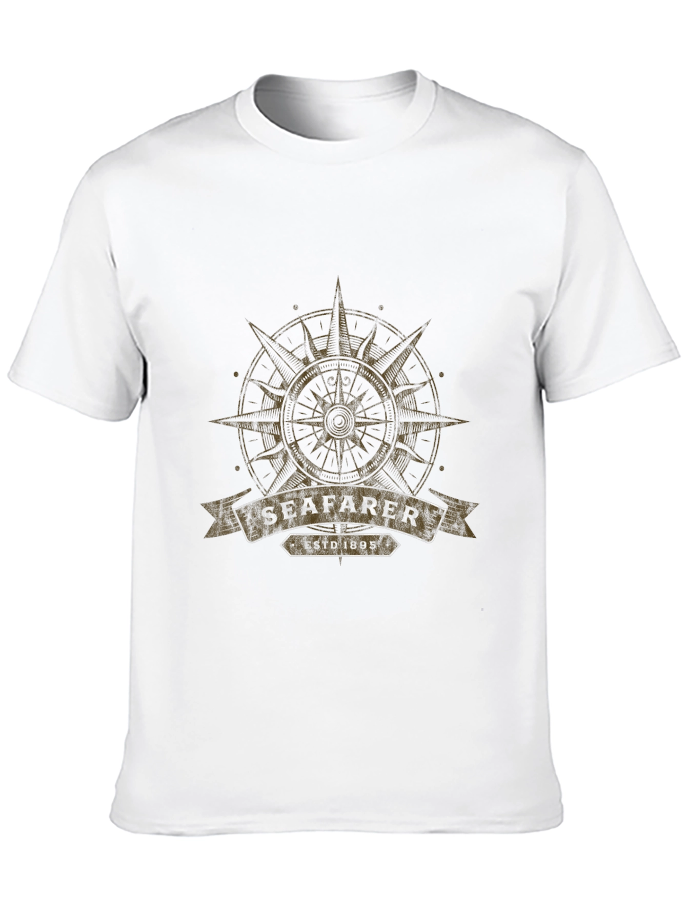 Seafarer Compass Graphic T-Shirt - Black