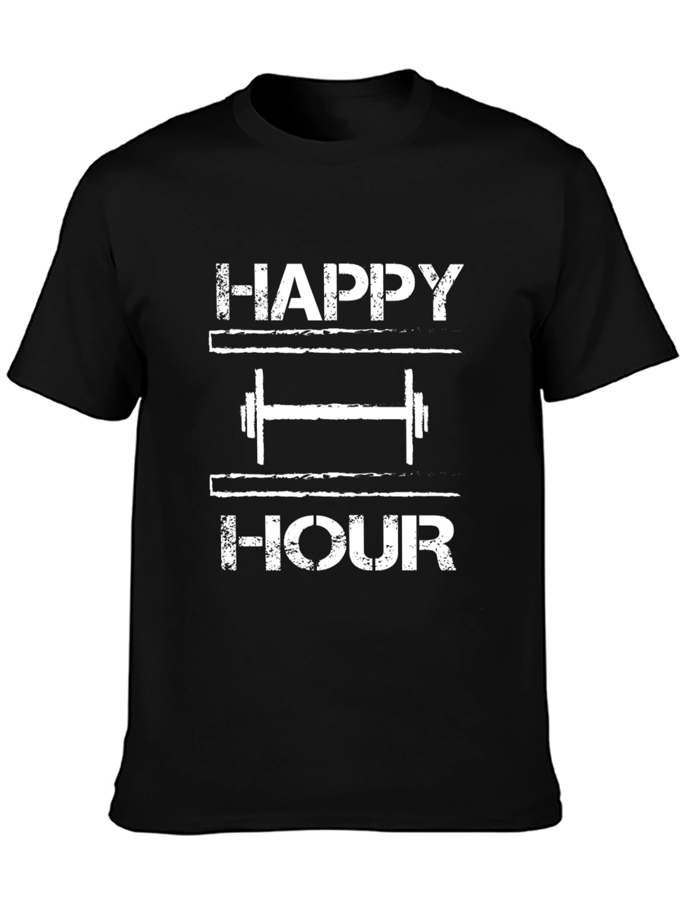 Happy Hour Gym Black T-Shirt