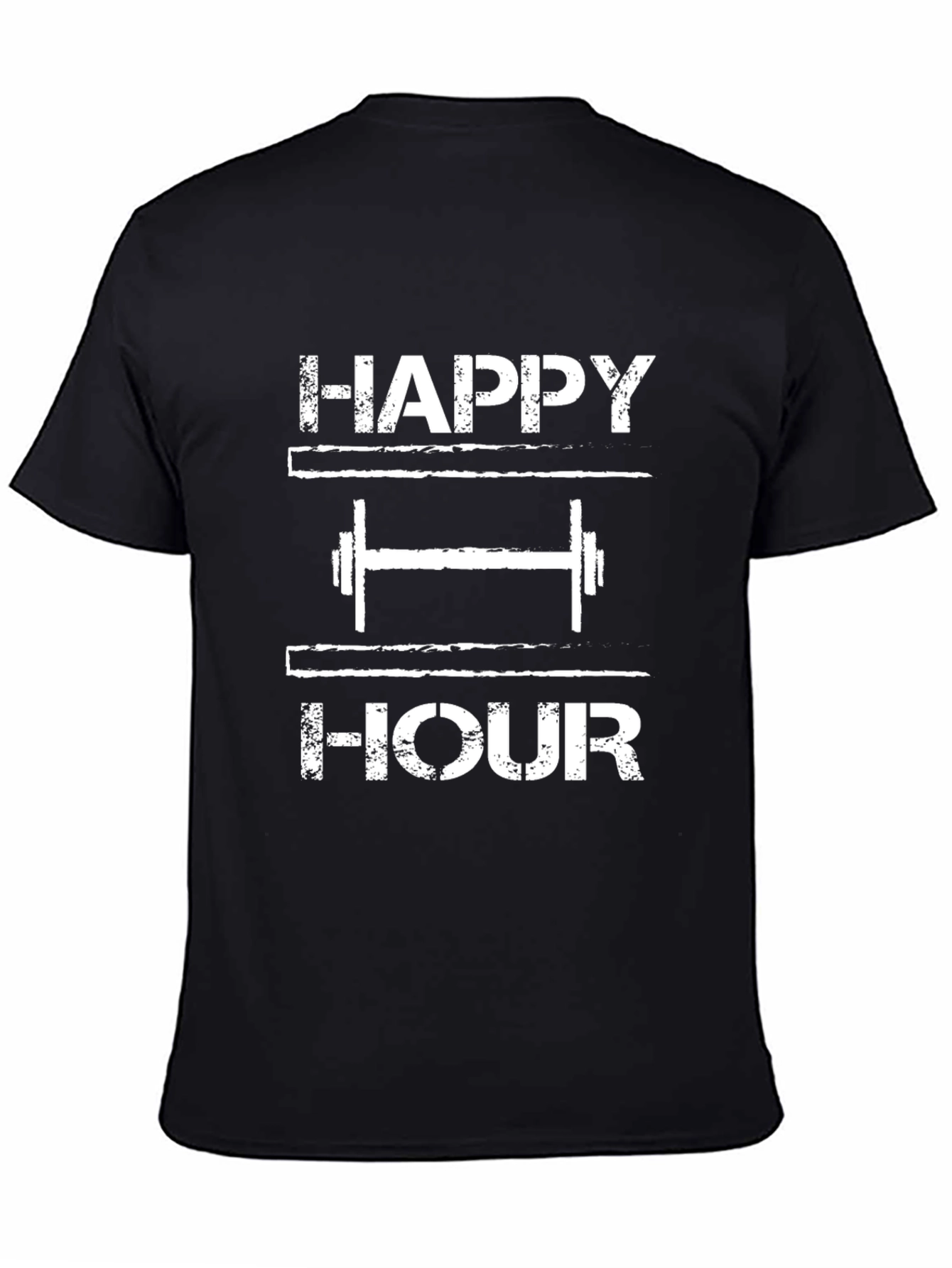 Happy Hour Gym Black T-Shirt