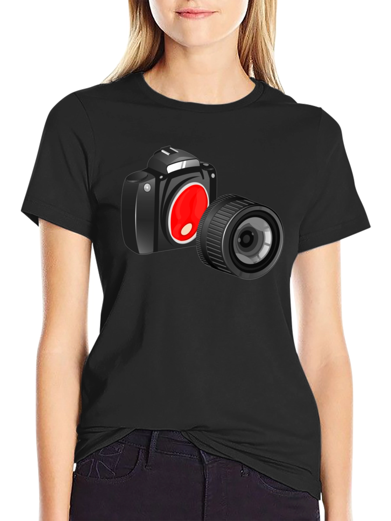 Camera Graphic Black T-Shirt