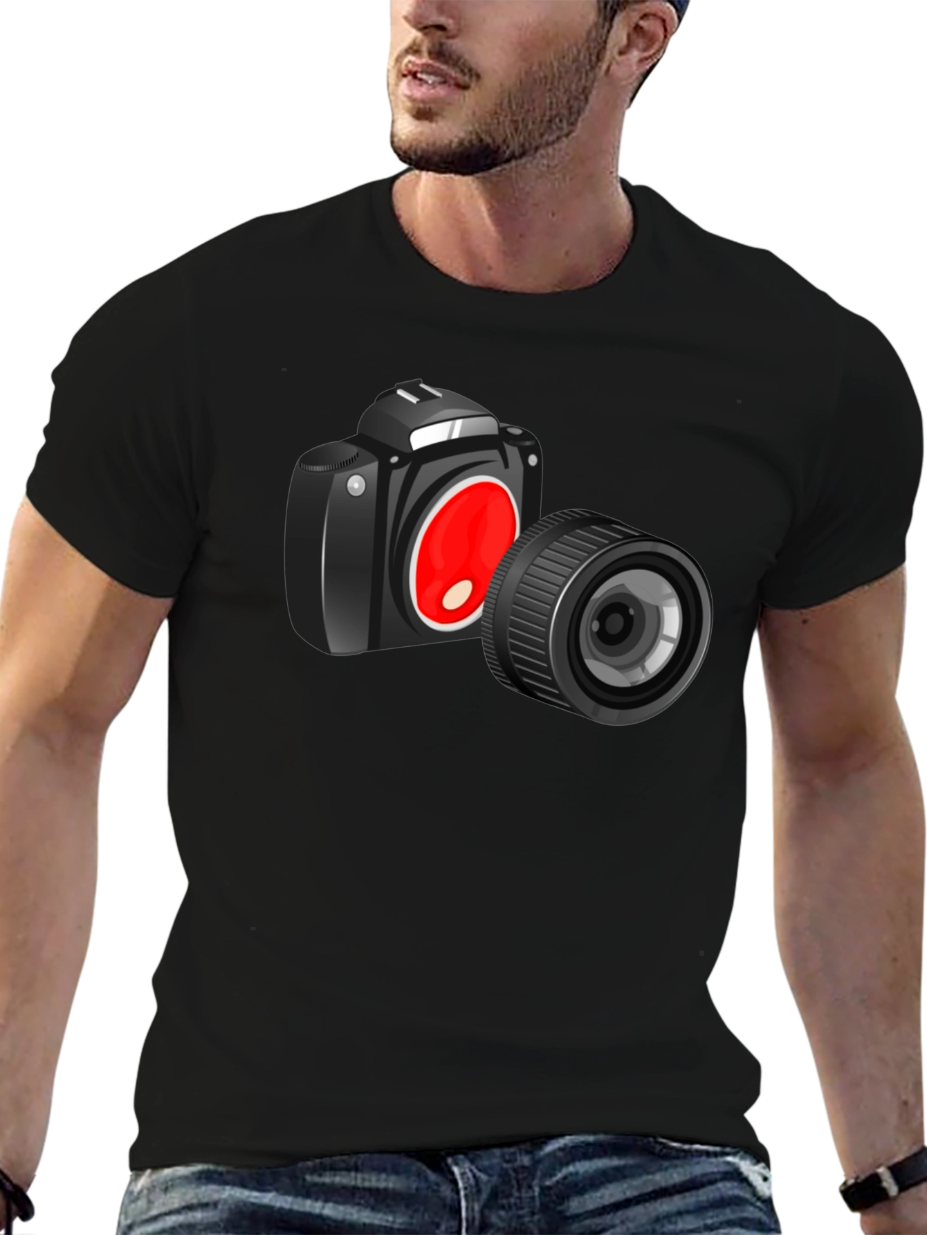 Camera Graphic Black T-Shirt