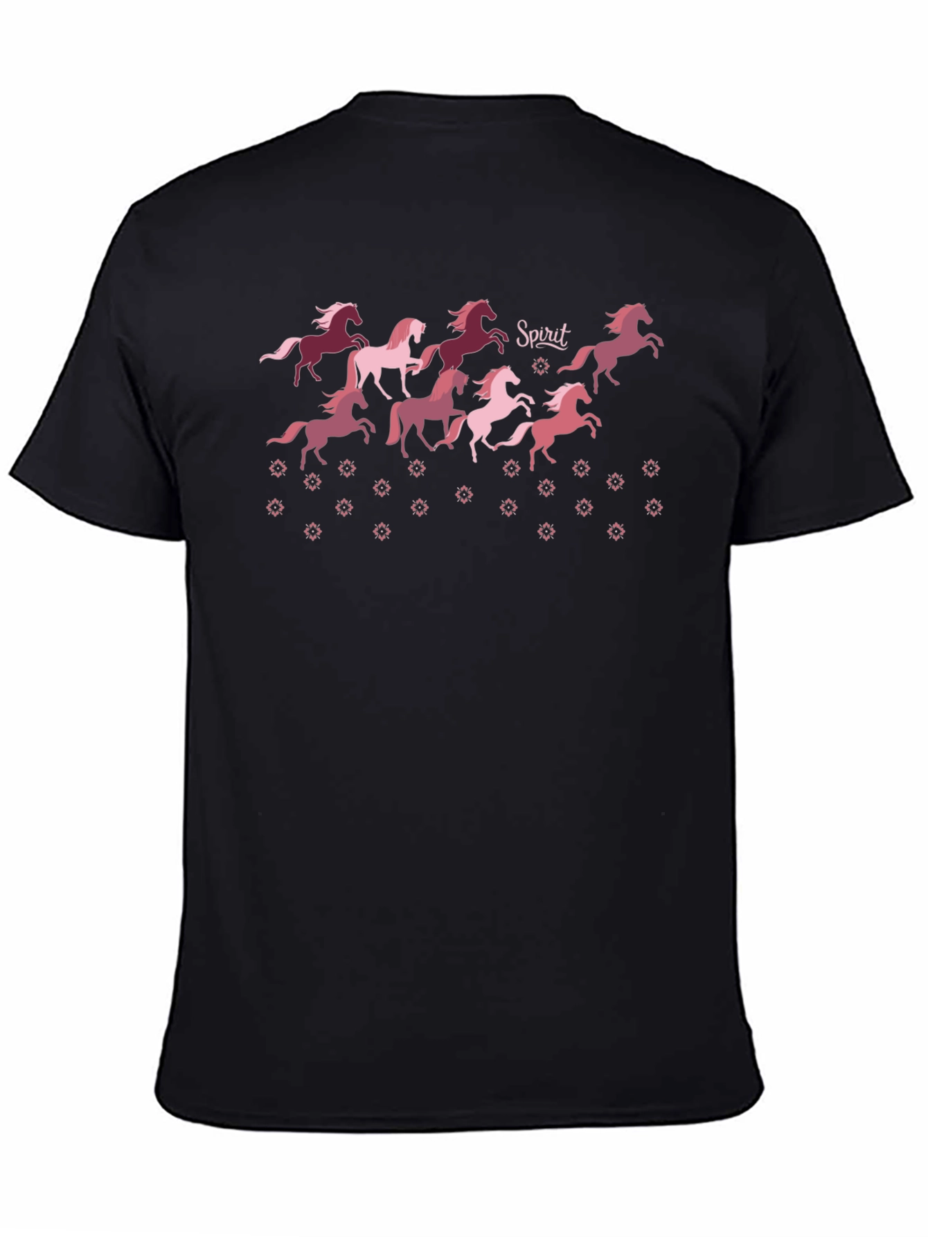 Spirit Horses Black Graphic Tee