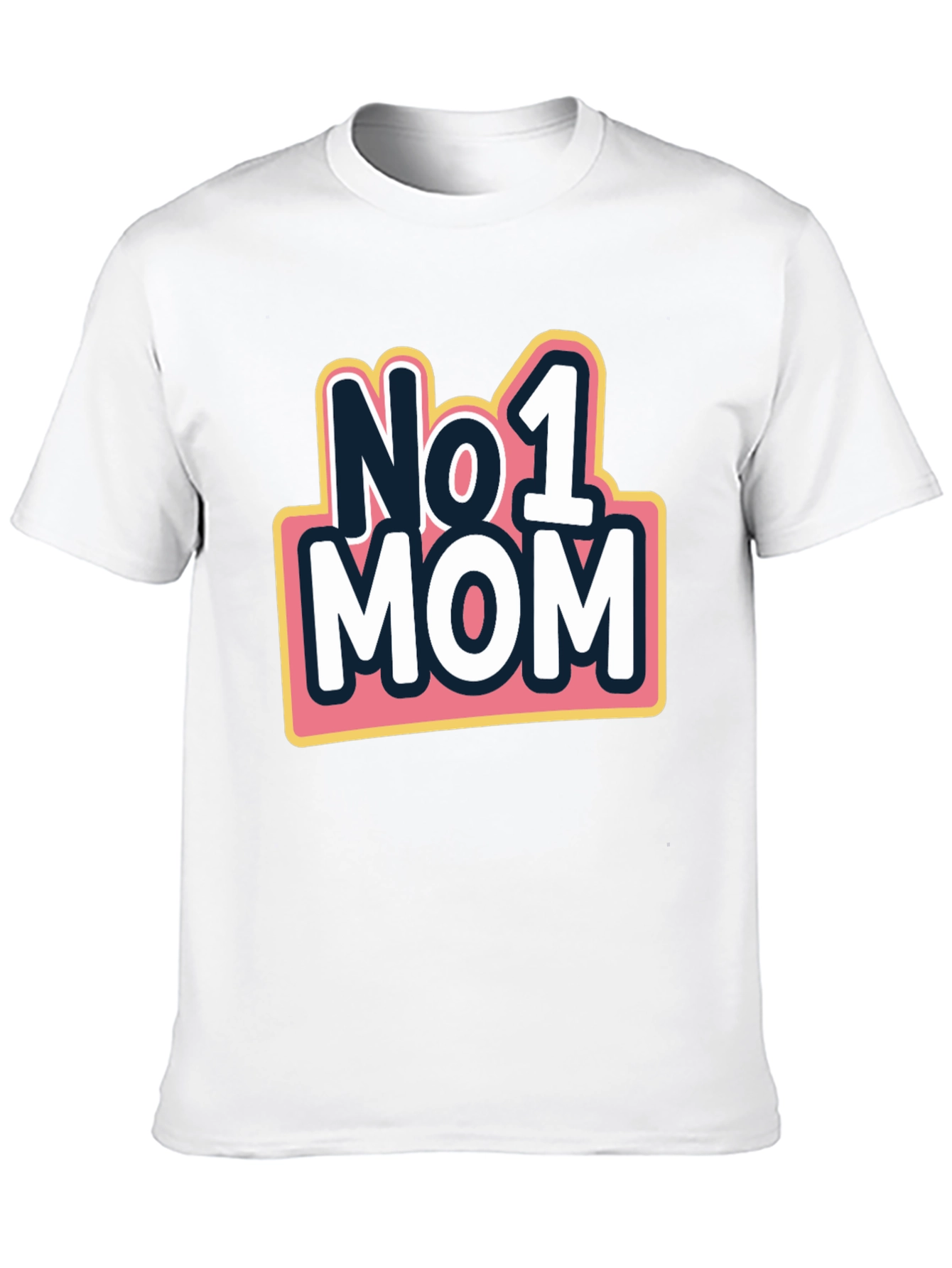 No. 1 Mom Graphic T-Shirt - Black