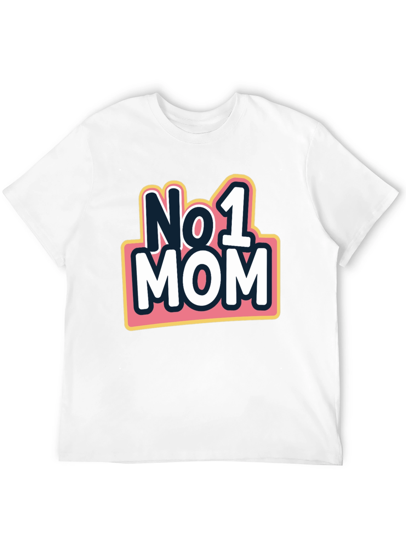 No. 1 Mom Graphic T-Shirt - Black