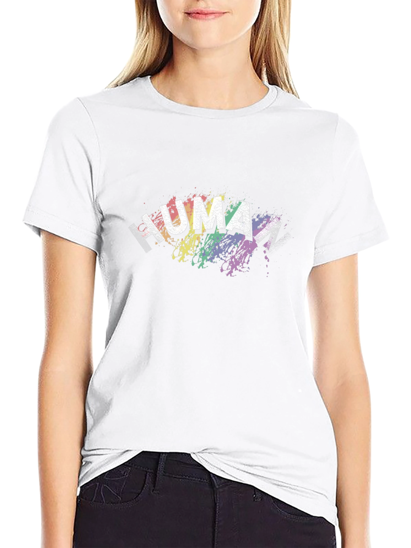 Human Rainbow Pride Graphic Tee