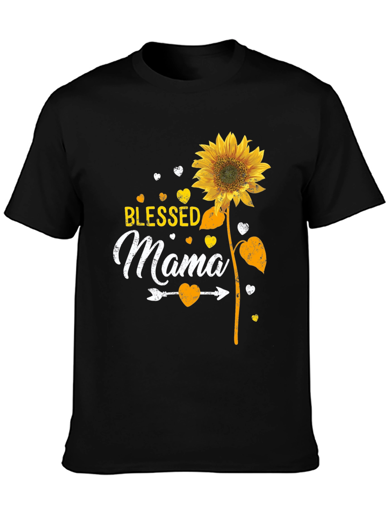 Blessed Mama Sunflower Graphic Tee