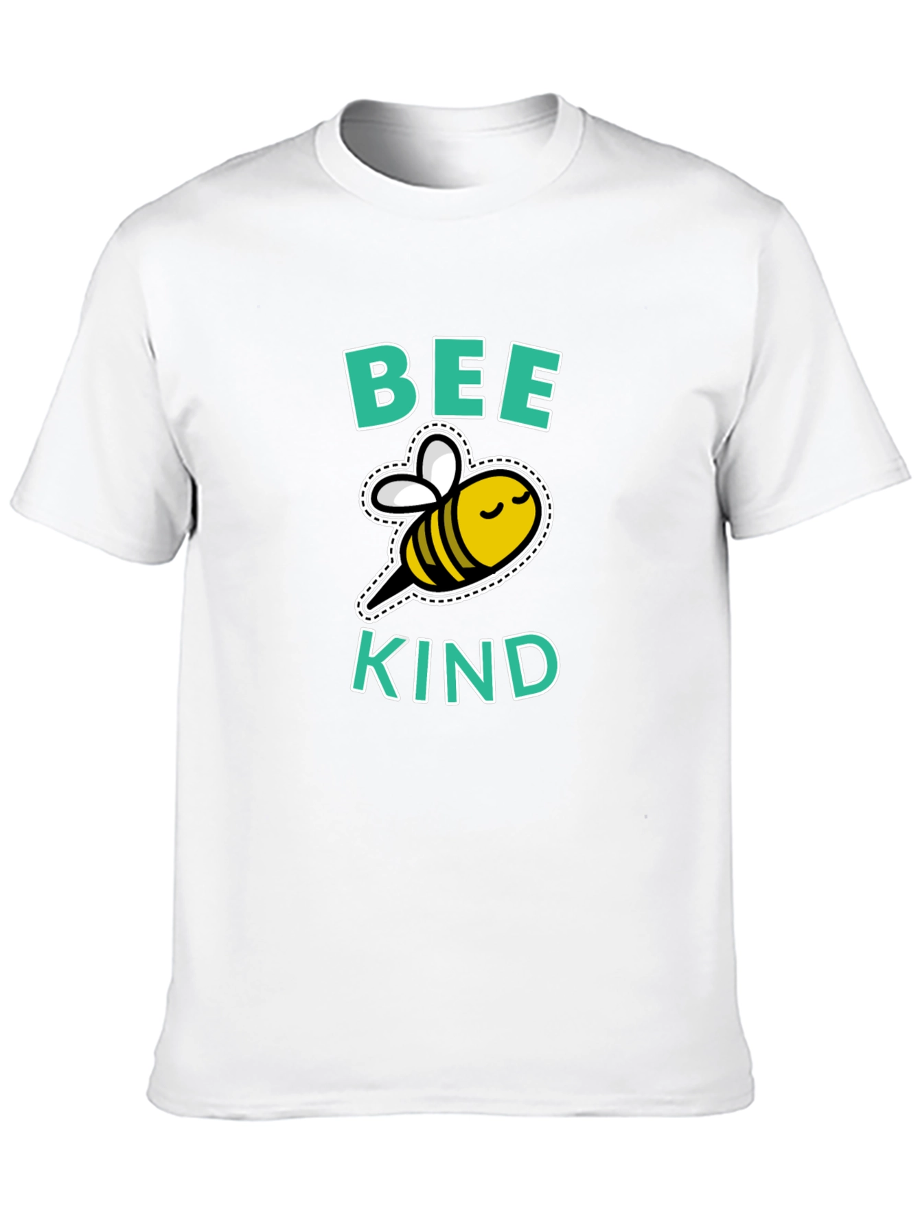 Bee Kind Graphic Tee - Black Cotton T-Shirt