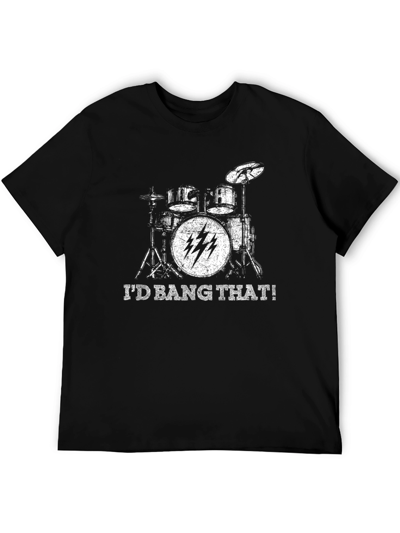 Id Bang That Drum Set Black T-Shirt