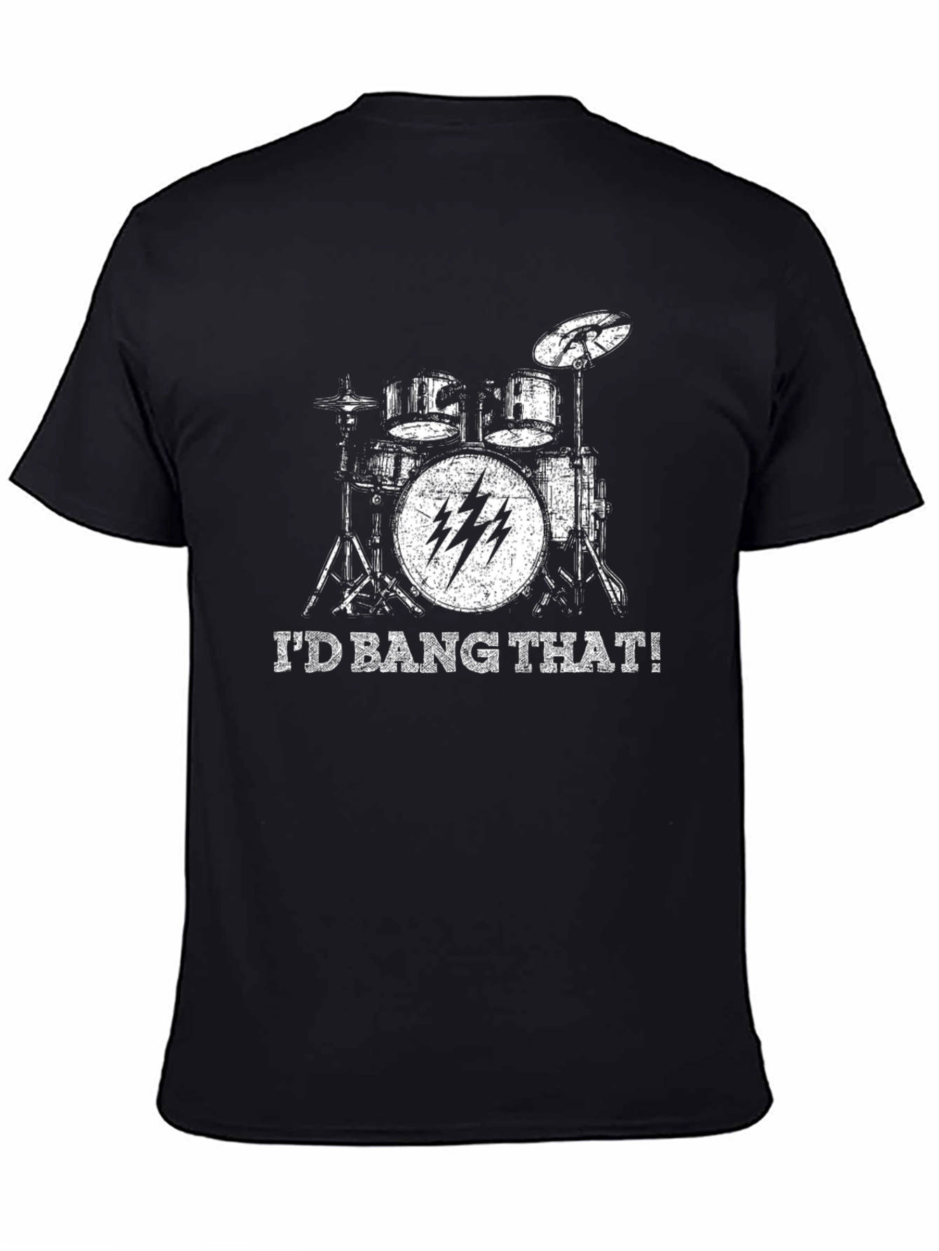 Id Bang That Drum Set Black T-Shirt