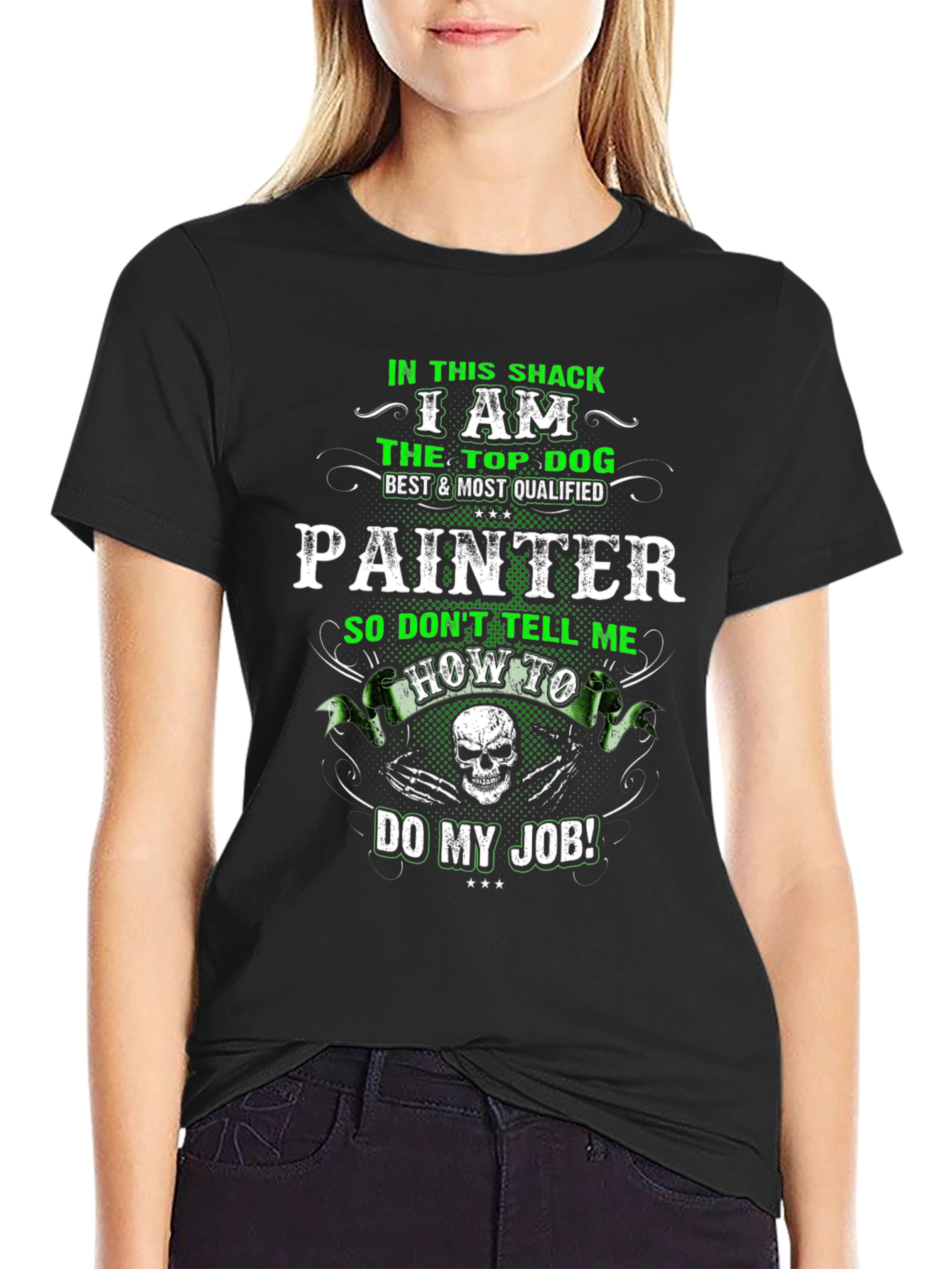 Painter Top Dog Graphic T-Shirt