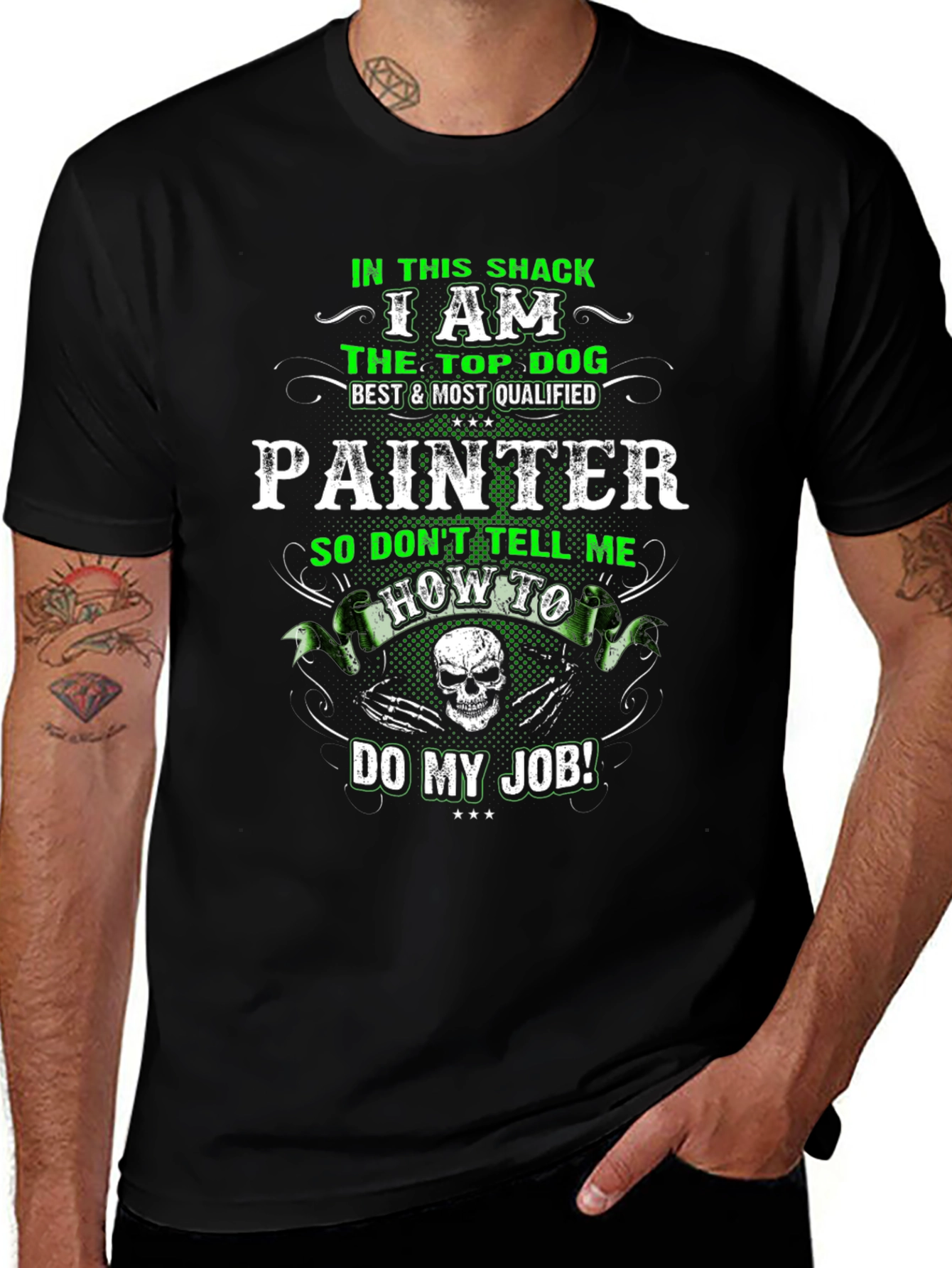 Painter Top Dog Graphic T-Shirt