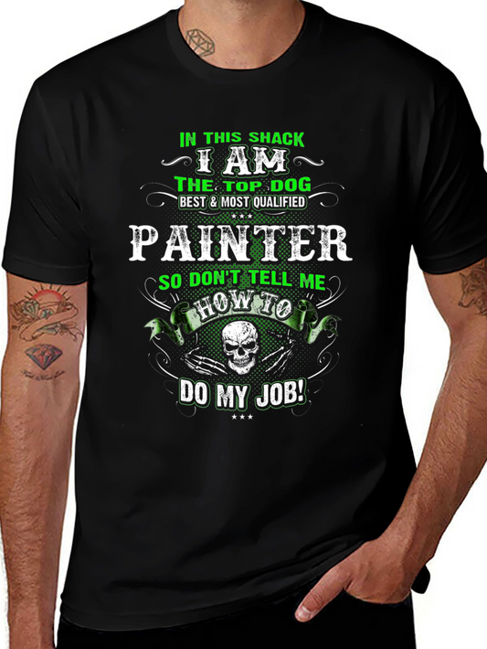 Painter Top Dog Graphic T-Shirt