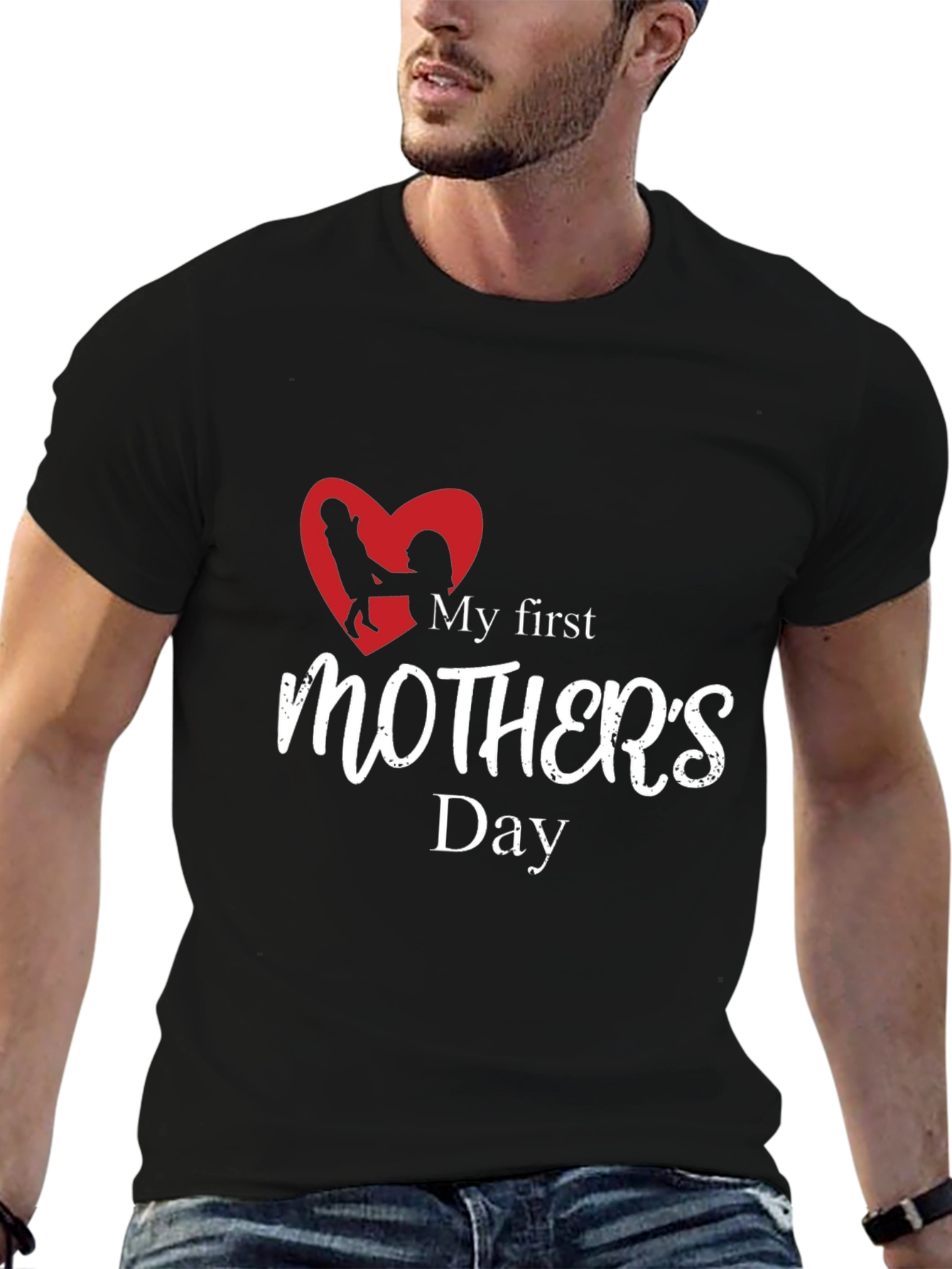 My First Mothers Day Black T-Shirt