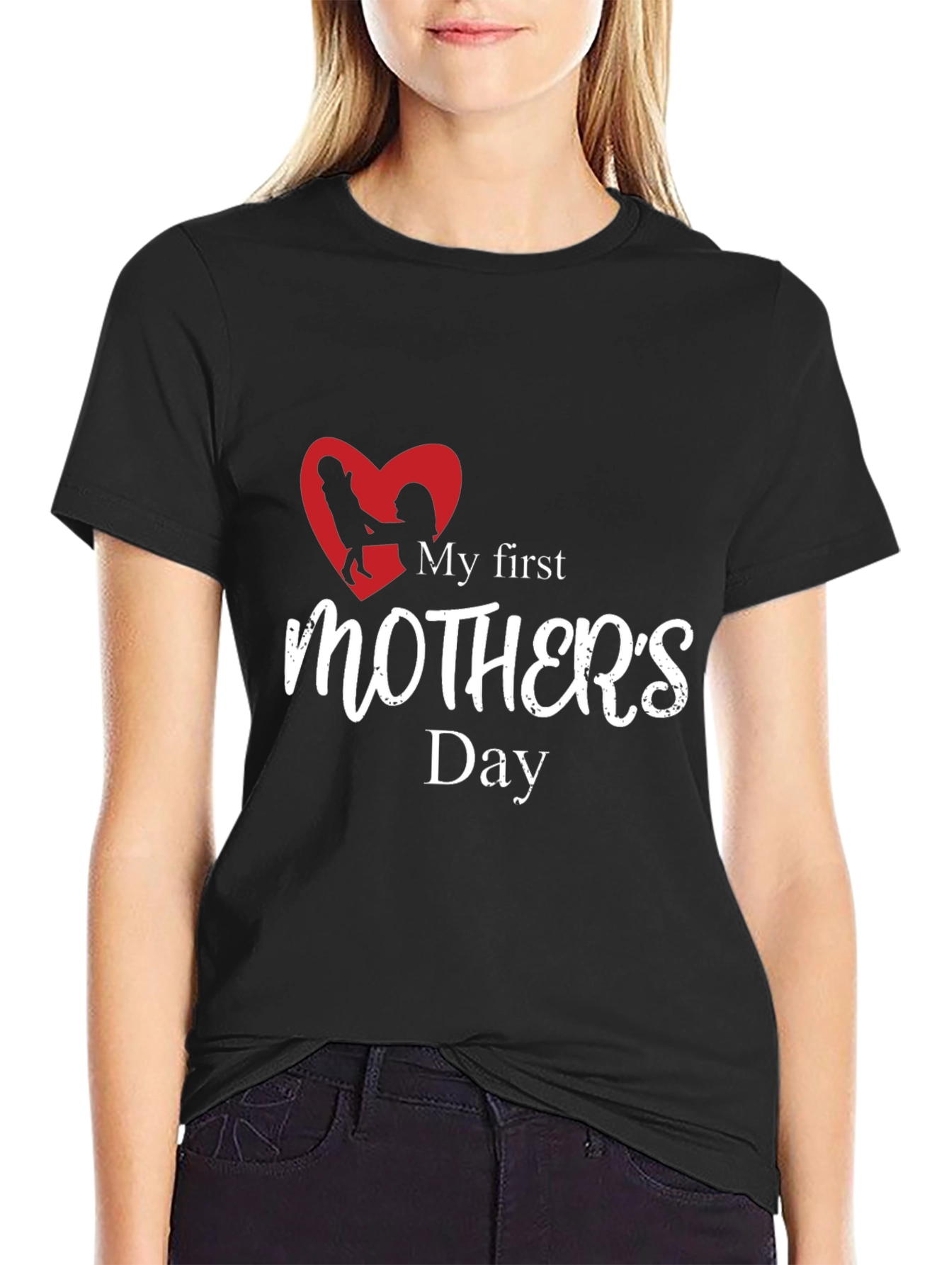 My First Mothers Day Black T-Shirt