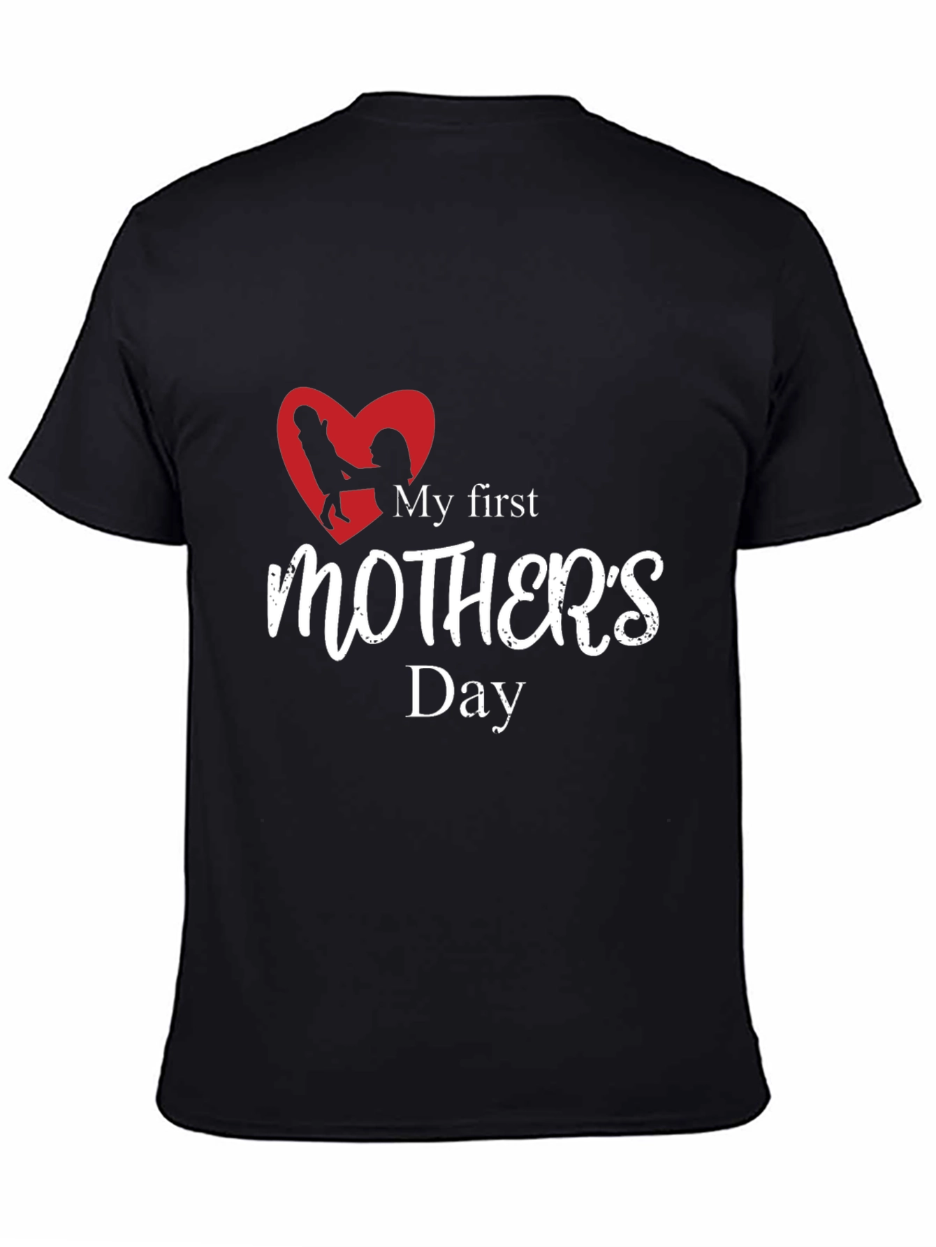 My First Mothers Day Black T-Shirt