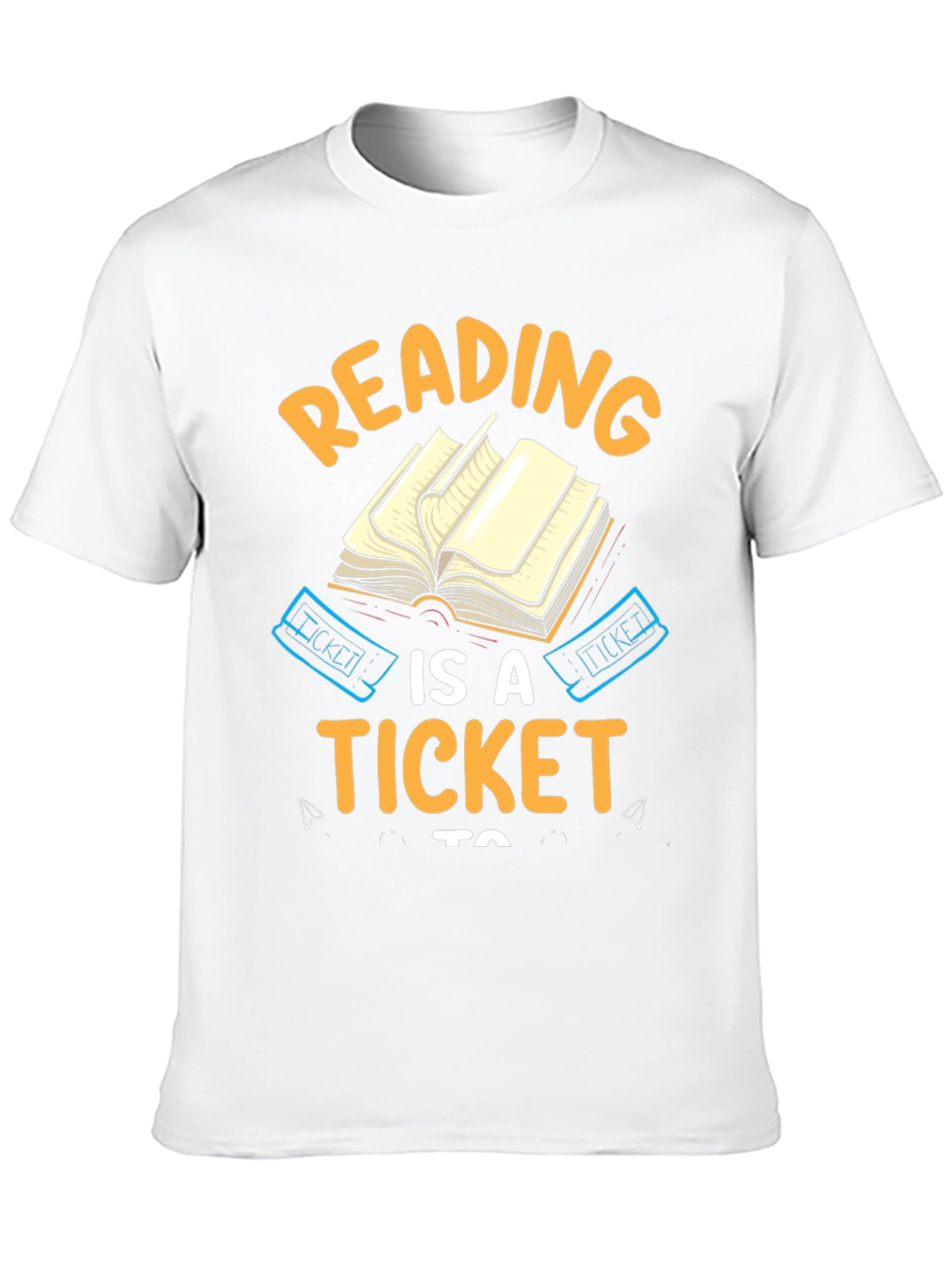 Reading is a Ticket Black Graphic Tee