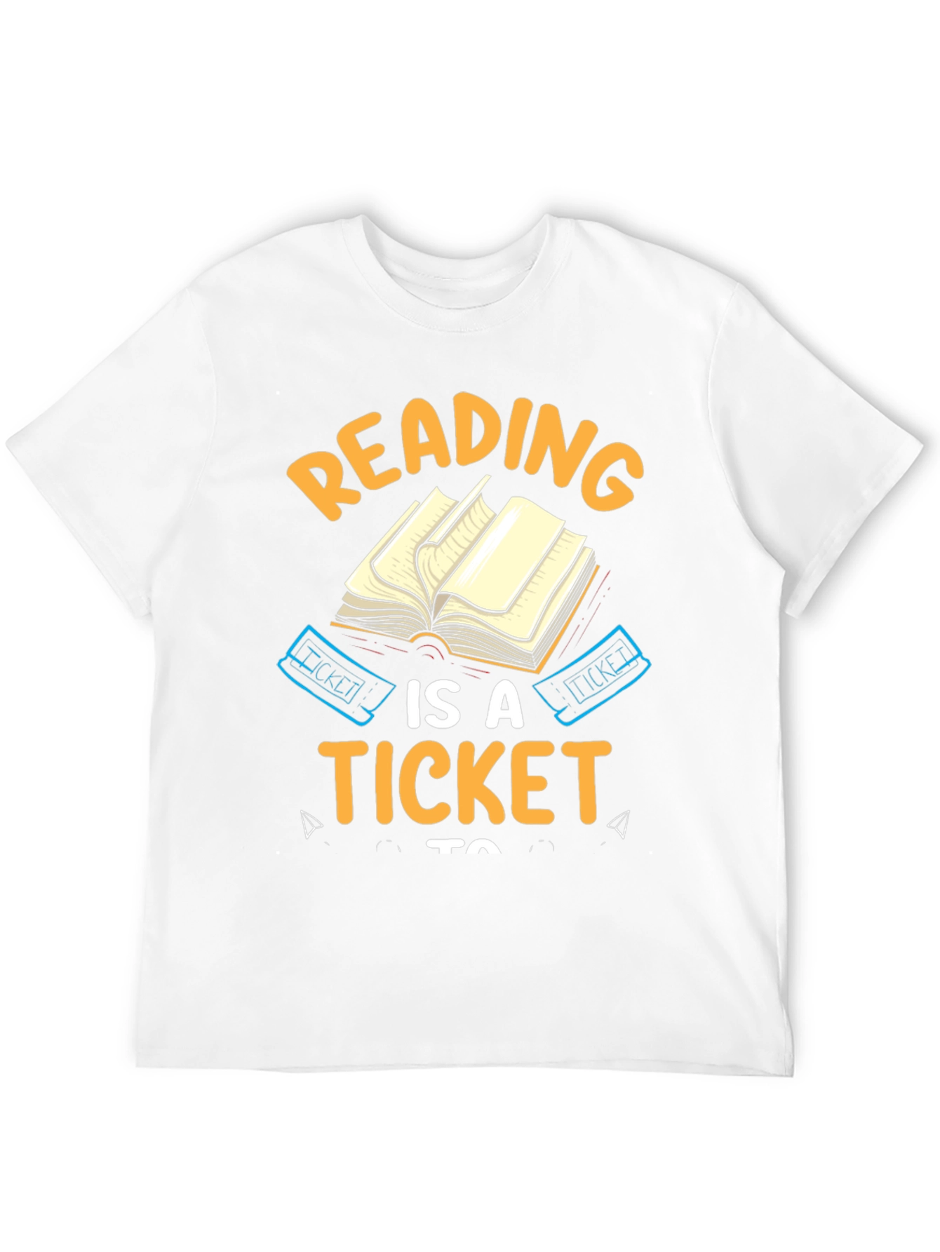 Reading is a Ticket Black Graphic Tee