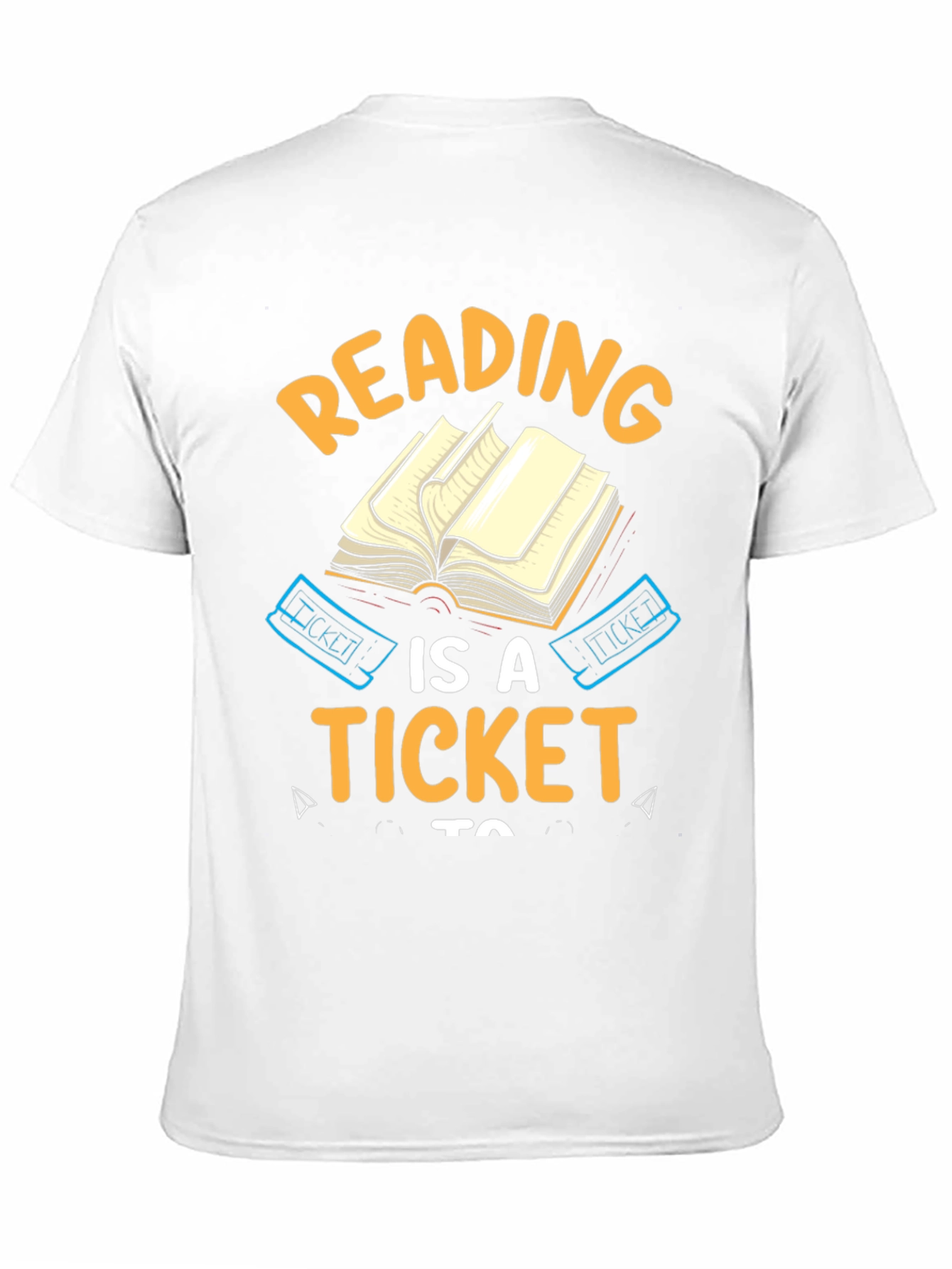 Reading is a Ticket Black Graphic Tee