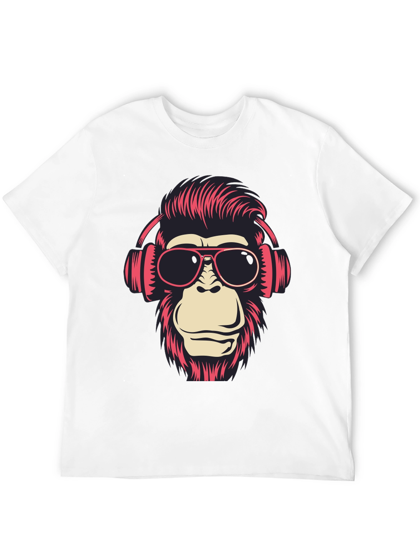 Cool Monkey Graphic T-Shirt - Black
