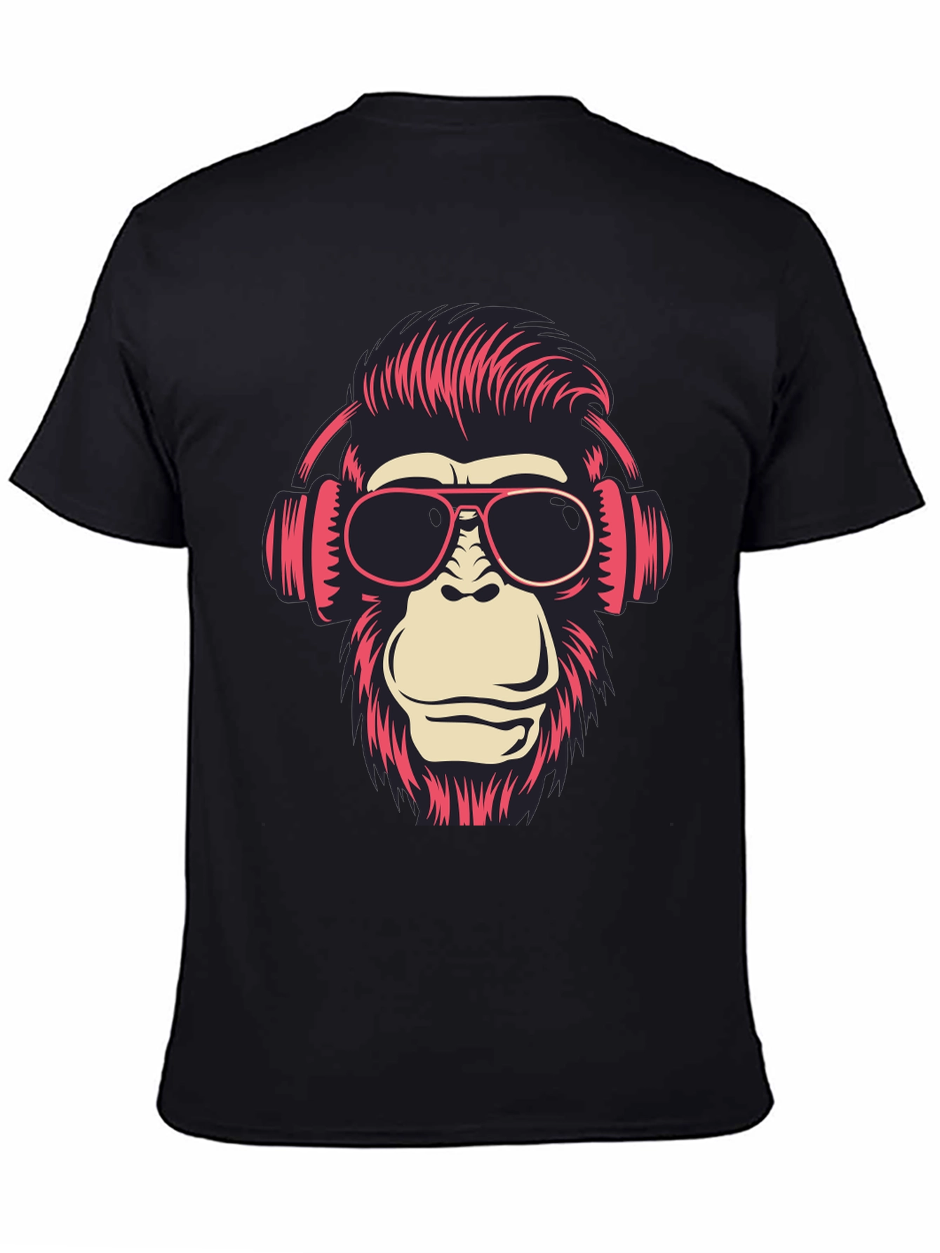 Cool Monkey Graphic T-Shirt - Black