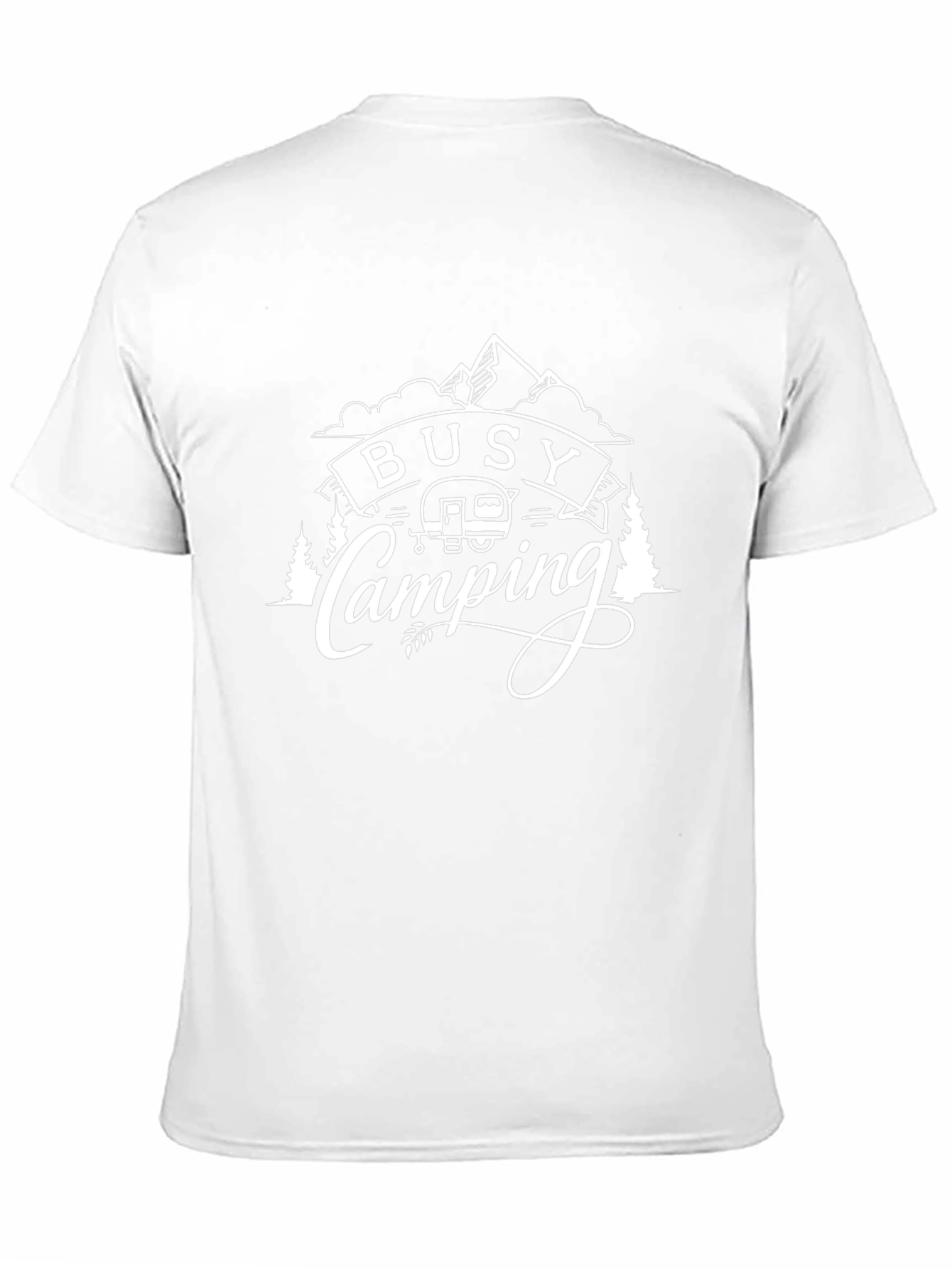 Busy Camping Black T-Shirt - Outdoor Adventure