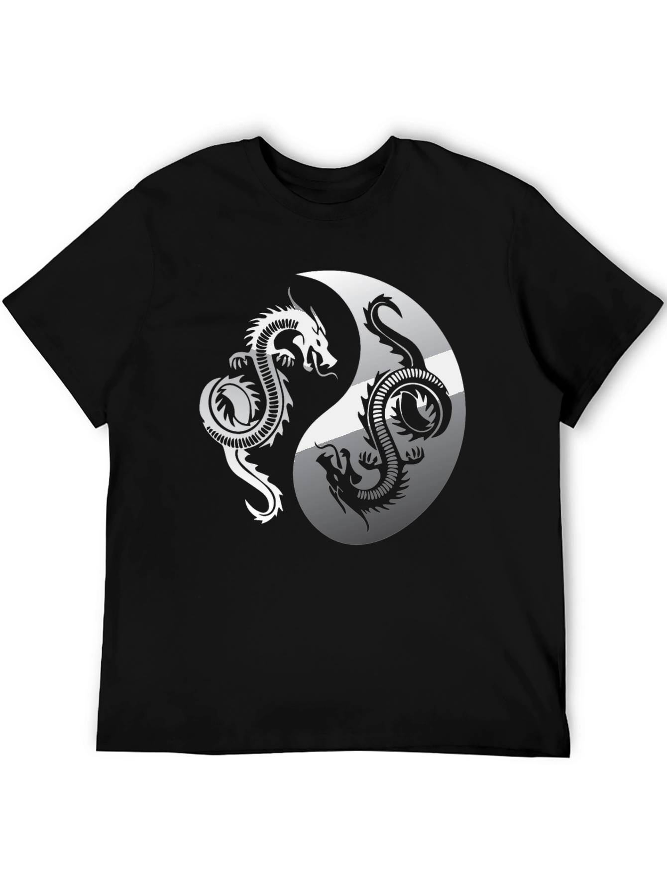Yin Yang Dragon Graphic Tee - Balance & Style