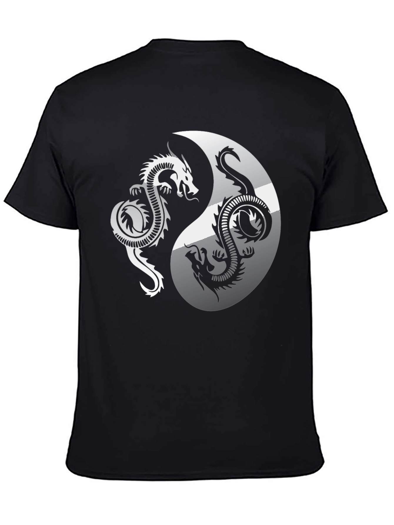 Yin Yang Dragon Graphic Tee - Balance & Style
