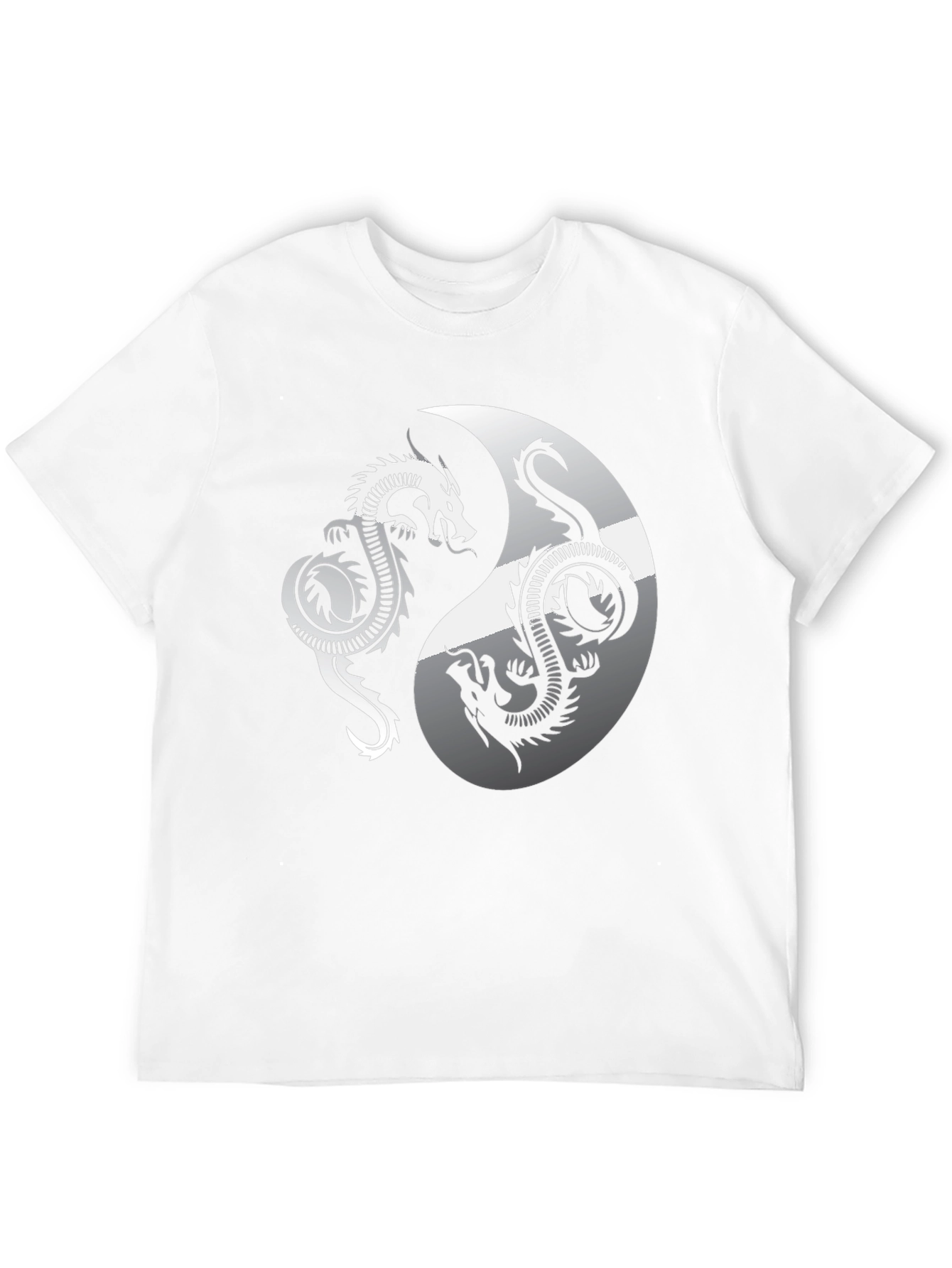 Yin Yang Dragon Graphic Tee - Balance & Style
