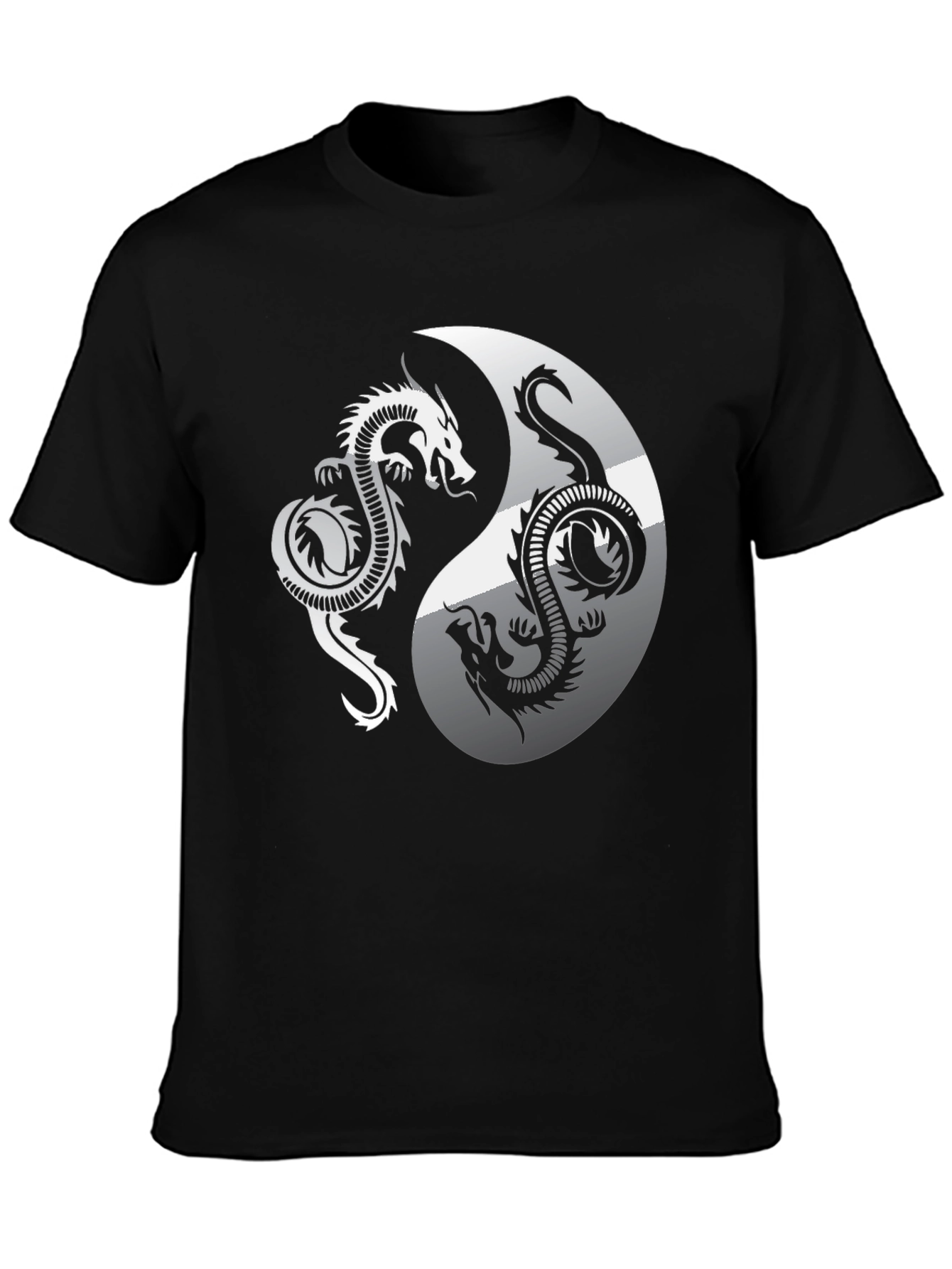 Yin Yang Dragon Graphic Tee - Balance & Style