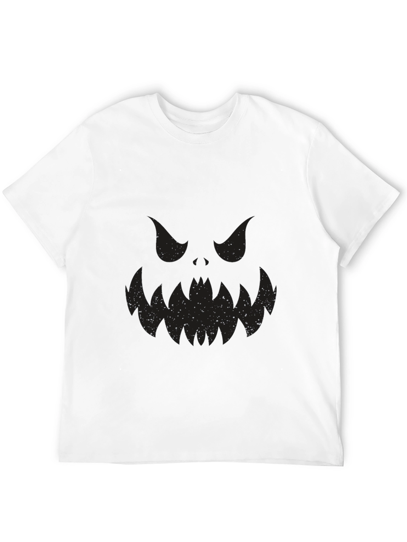 Spooky Face Black T-Shirt - Halloween Ready!