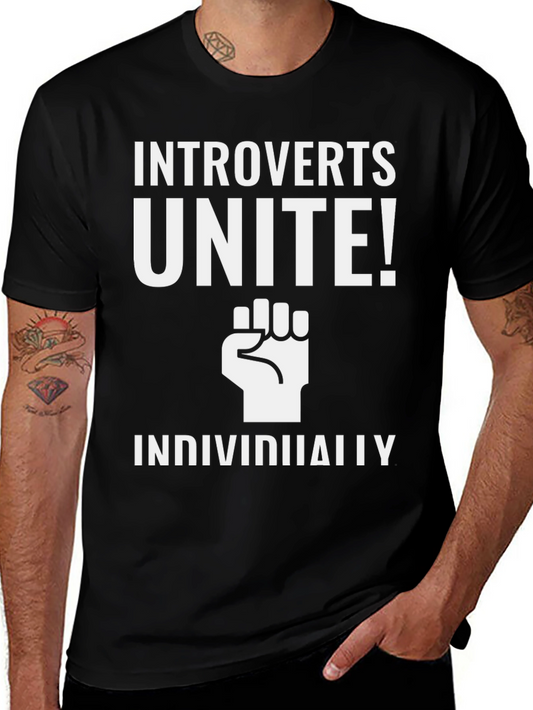 Introverts Unite! Graphic Print Tee