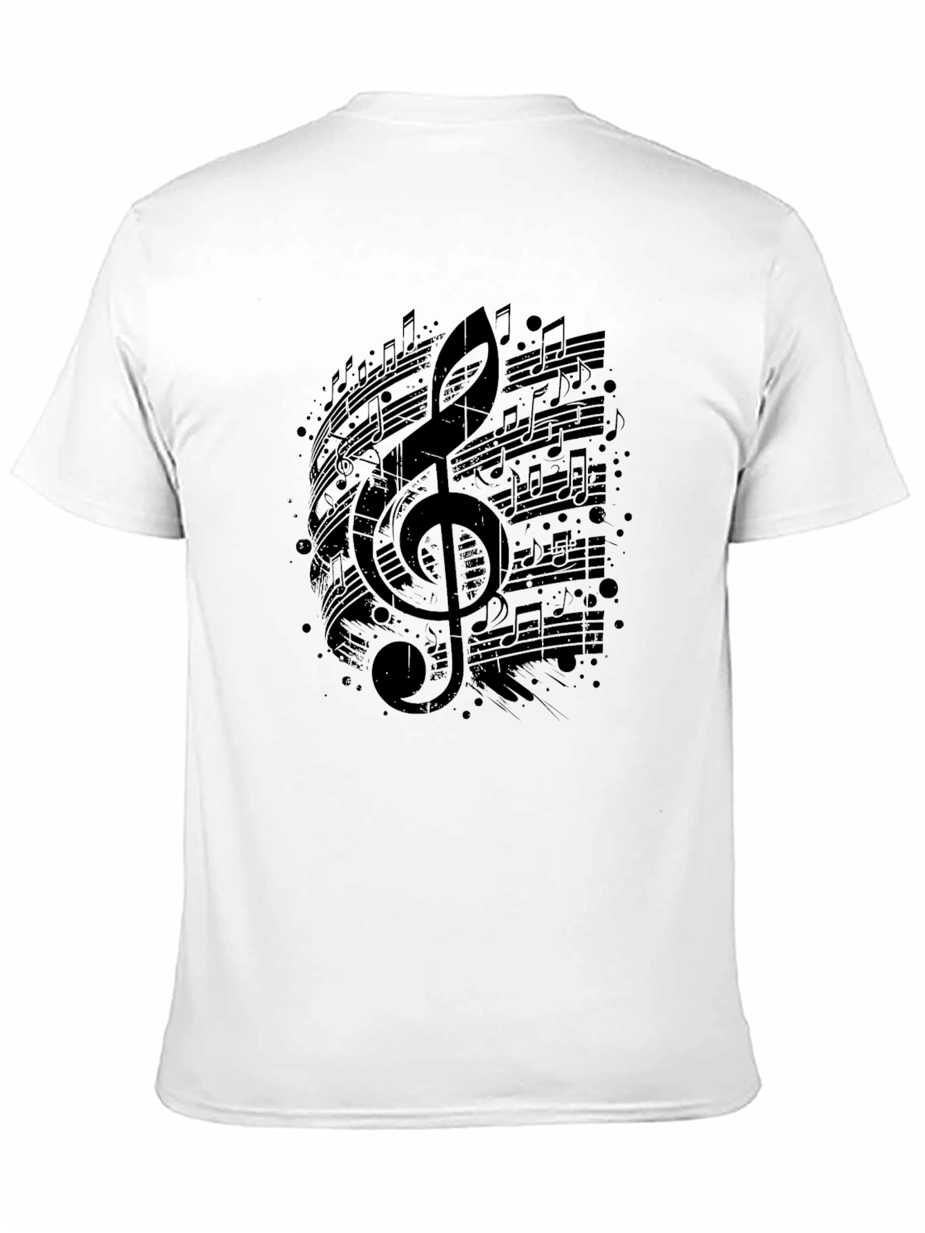 Musical Note T-Shirt - Black Graphic Tee