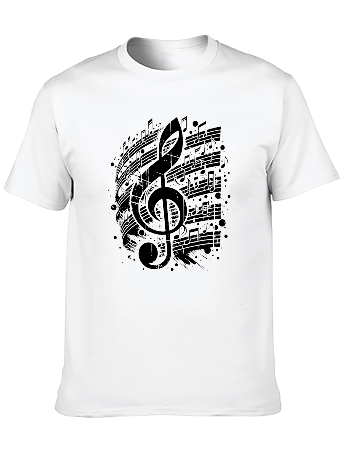 Musical Note T-Shirt - Black Graphic Tee