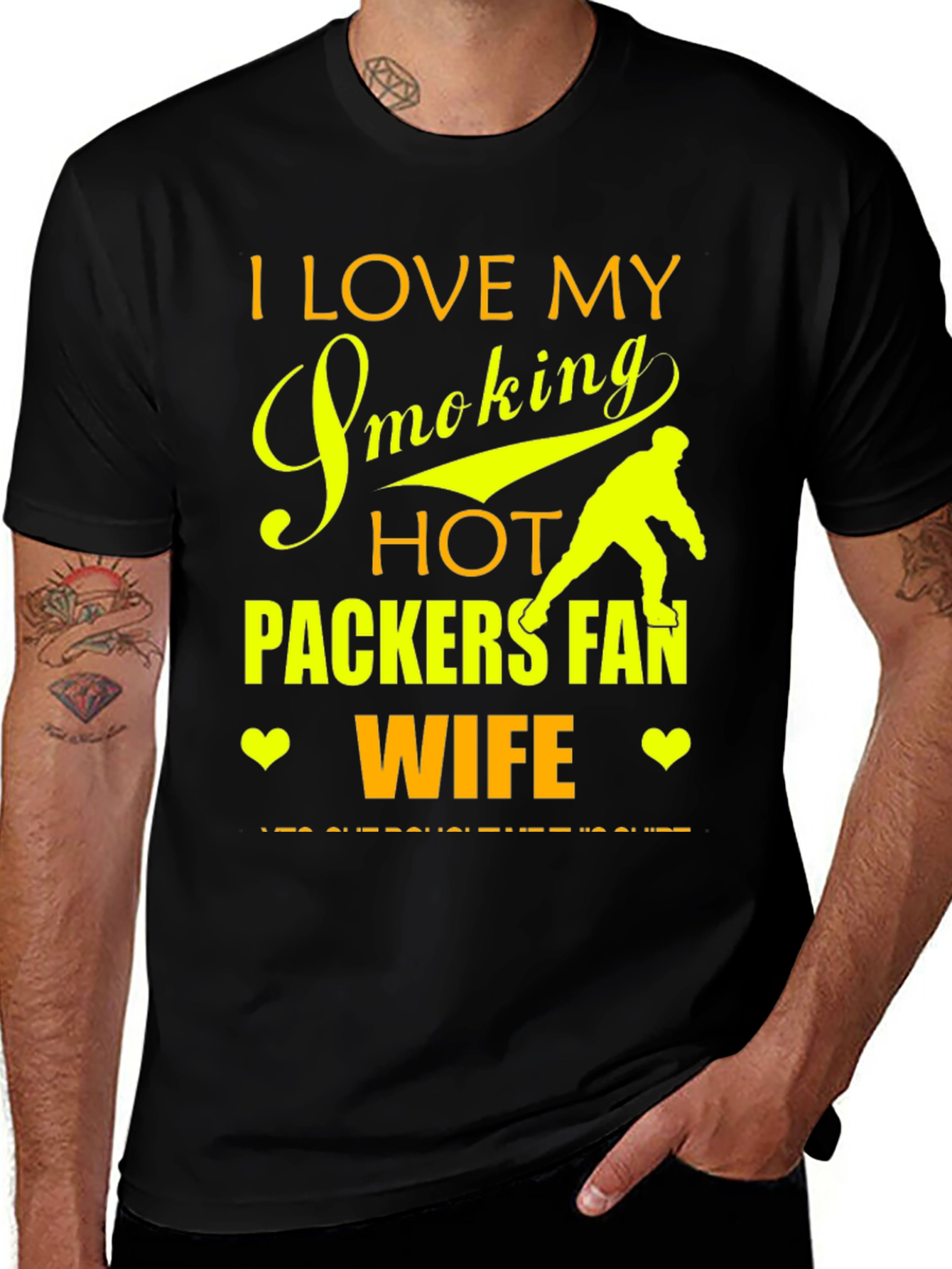 I Love My Smoking Hot Packers Fan Wife T-Shirt
