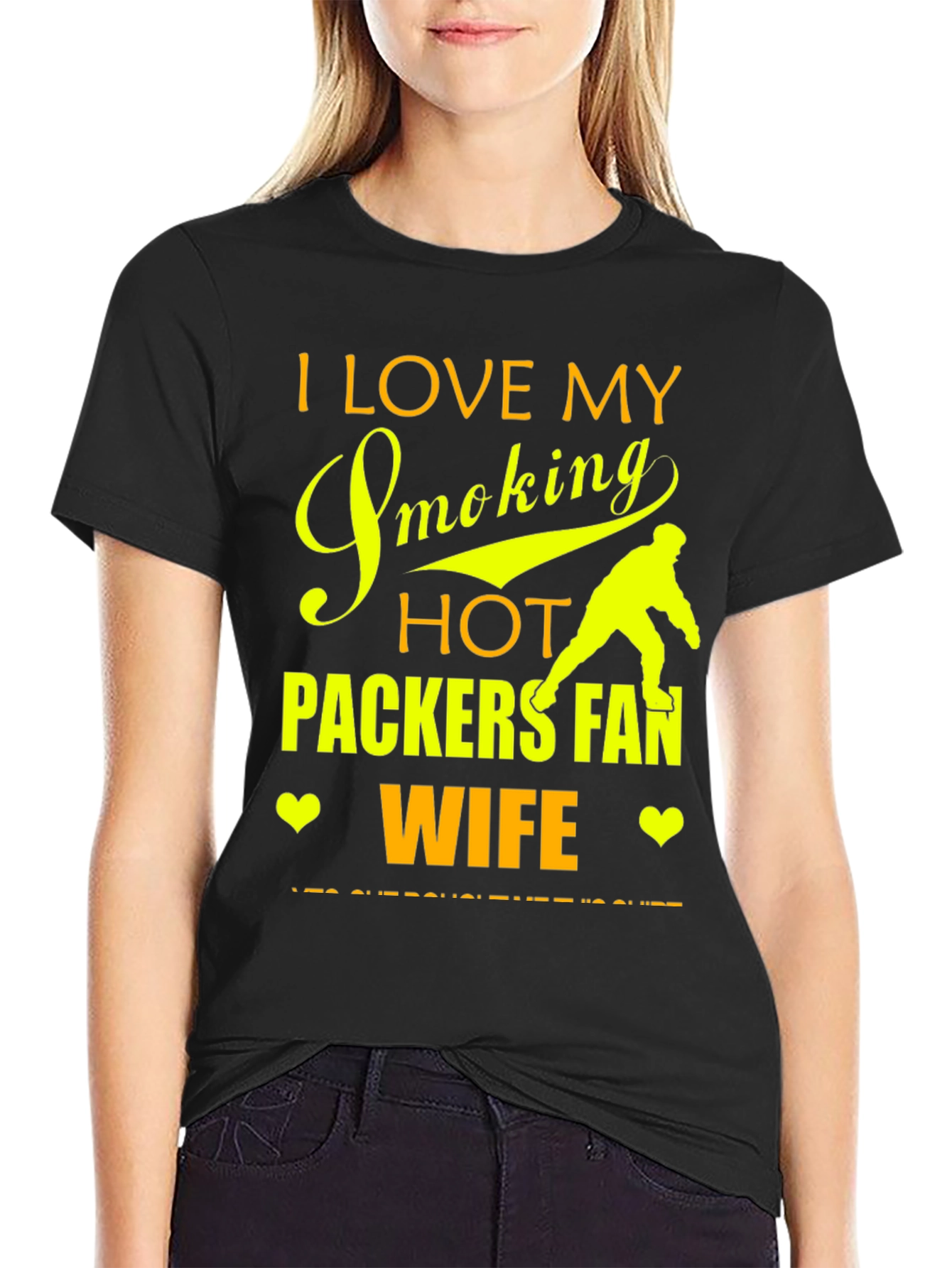 I Love My Smoking Hot Packers Fan Wife T-Shirt