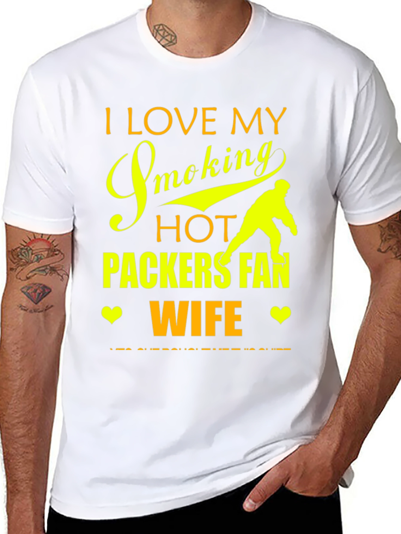 I Love My Smoking Hot Packers Fan Wife T-Shirt