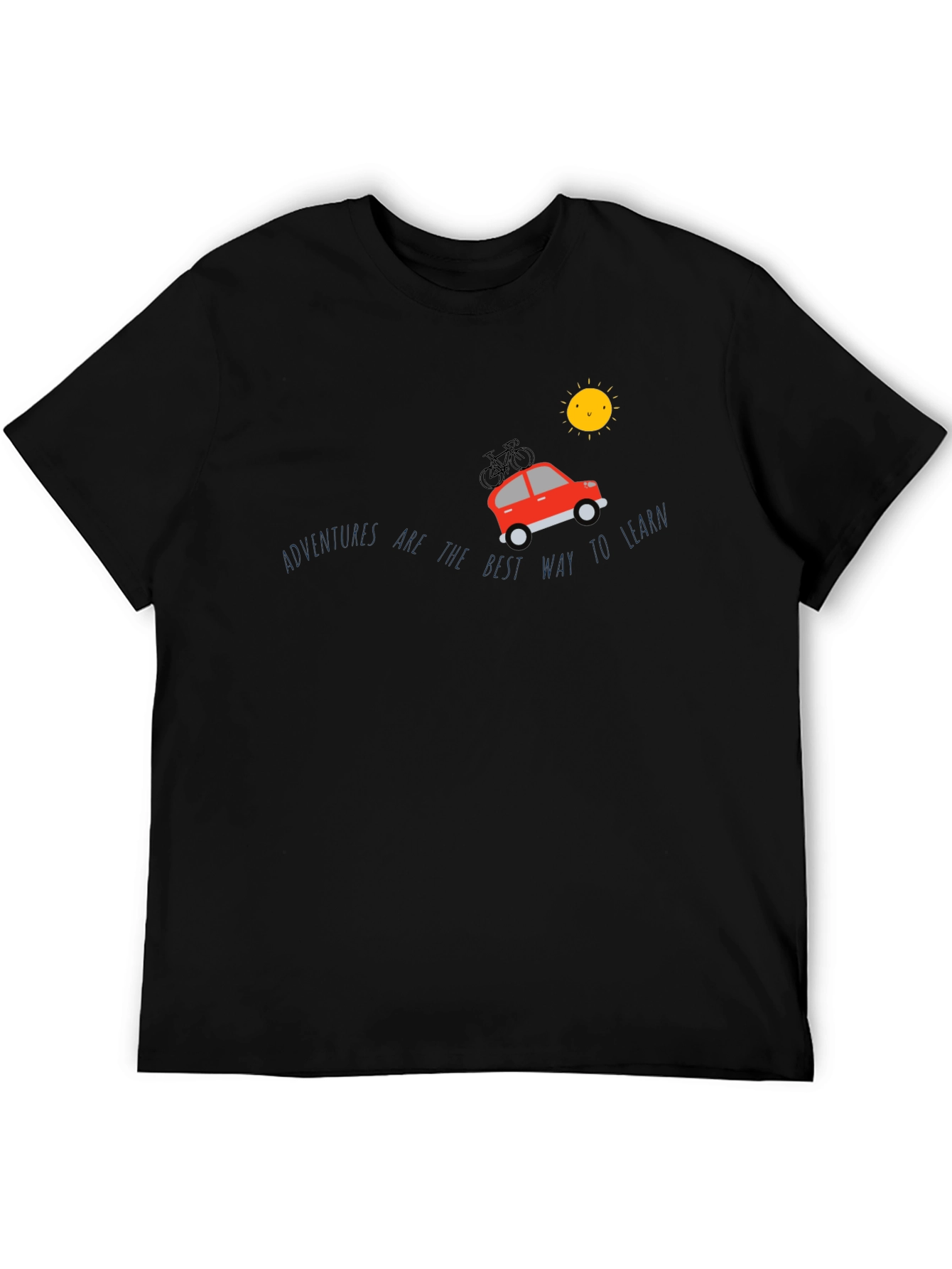 Adventure Awaits Graphic Tee - Black